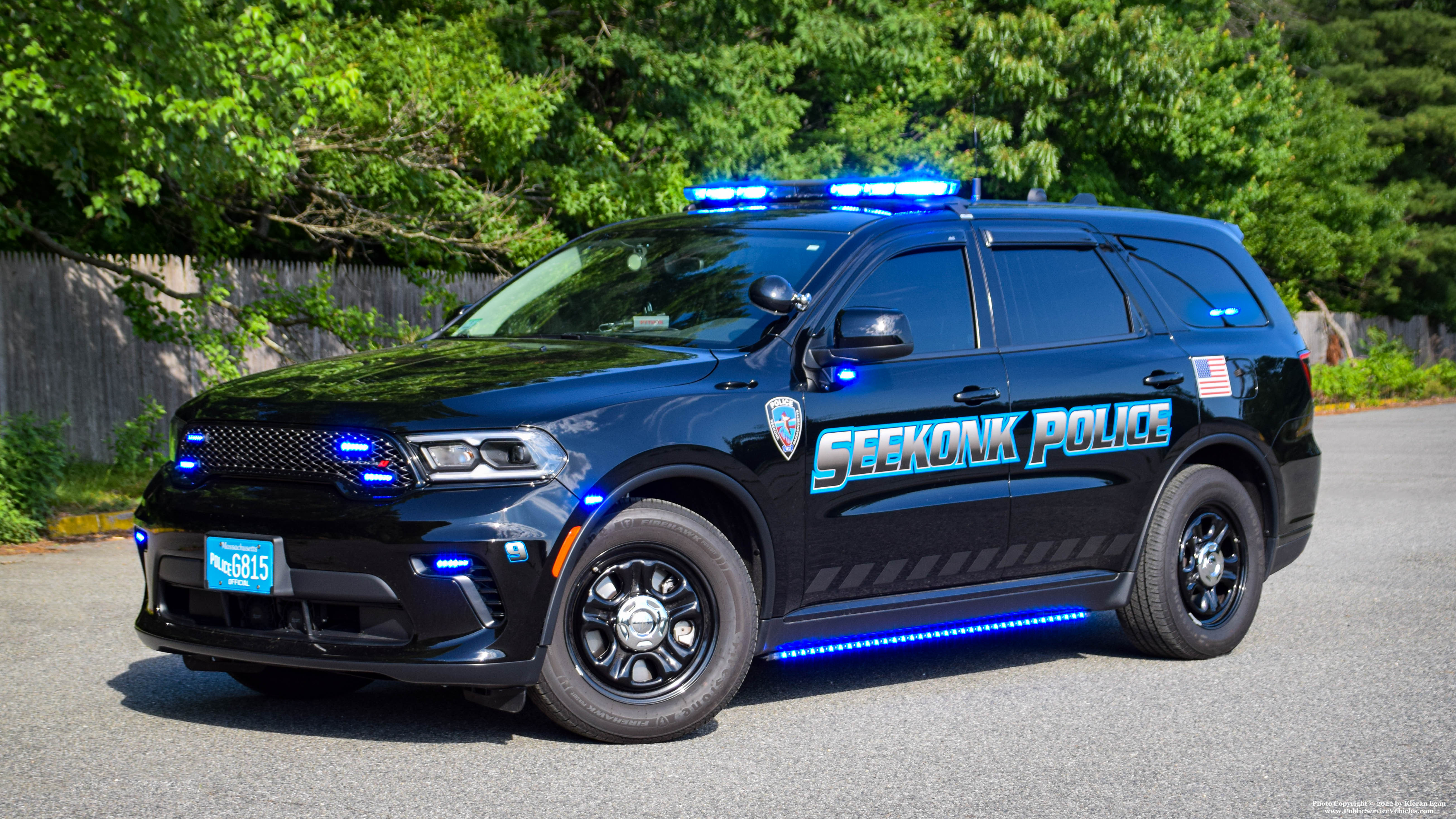 A photo  of Seekonk Police
            Car 9, a 2021 Dodge Durango             taken by Kieran Egan