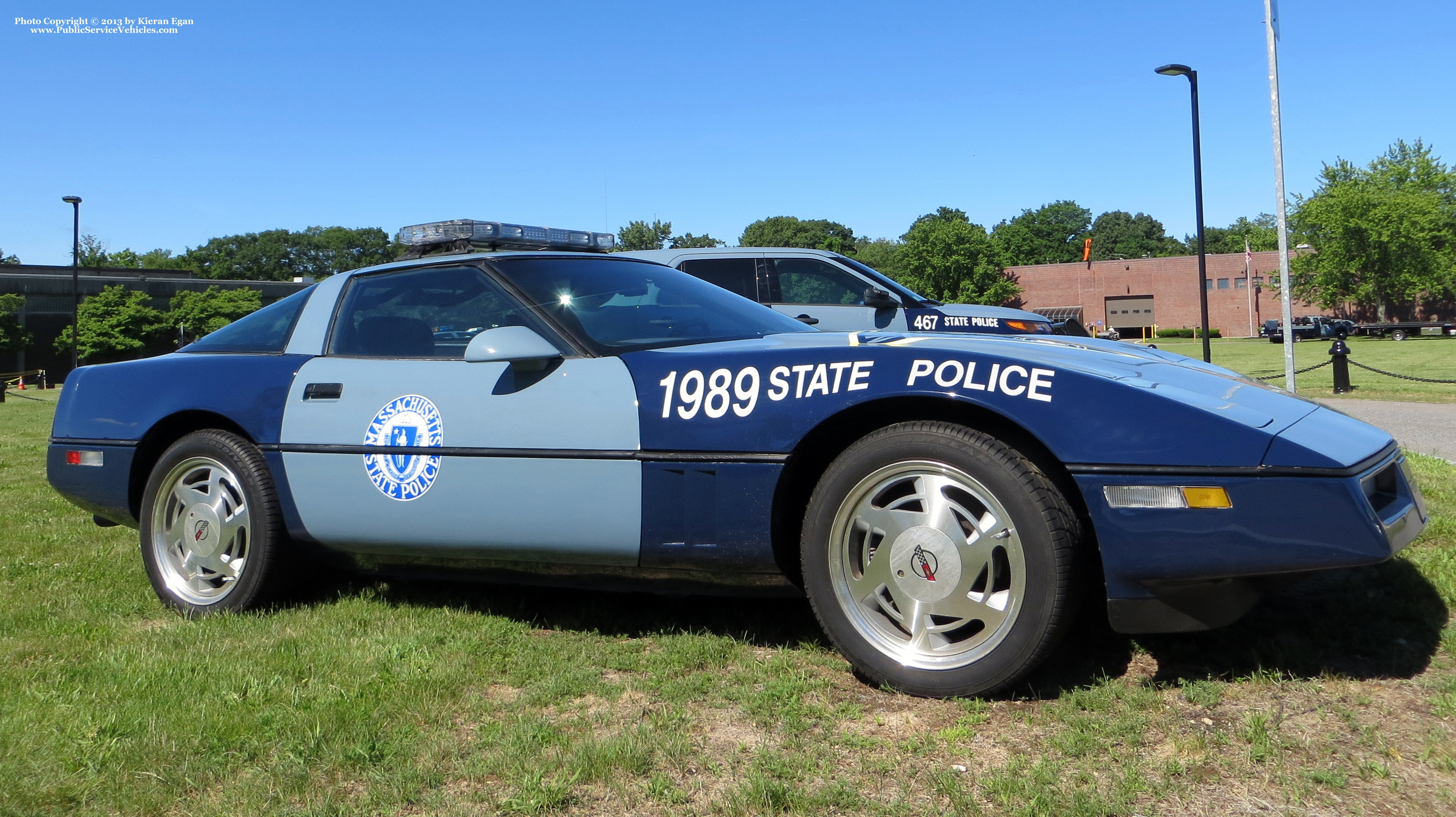 A photo  of Massachusetts State Police
            Cruiser 1989, a 1989 Chevrolet Corvette             taken by Kieran Egan
