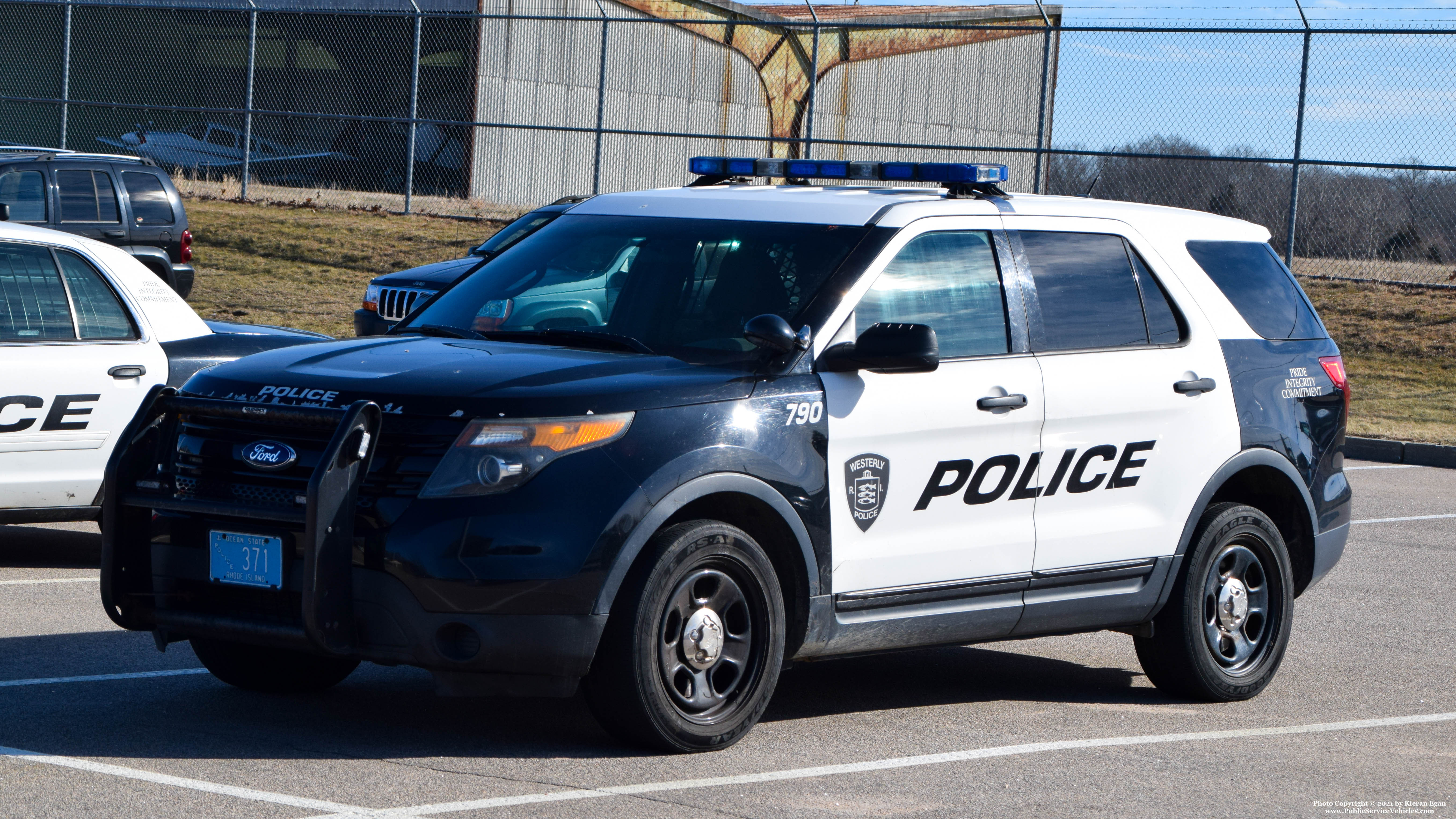 A photo  of Westerly Police
            Cruiser 790, a 2013-2015 Ford Police Interceptor Utility             taken by Kieran Egan