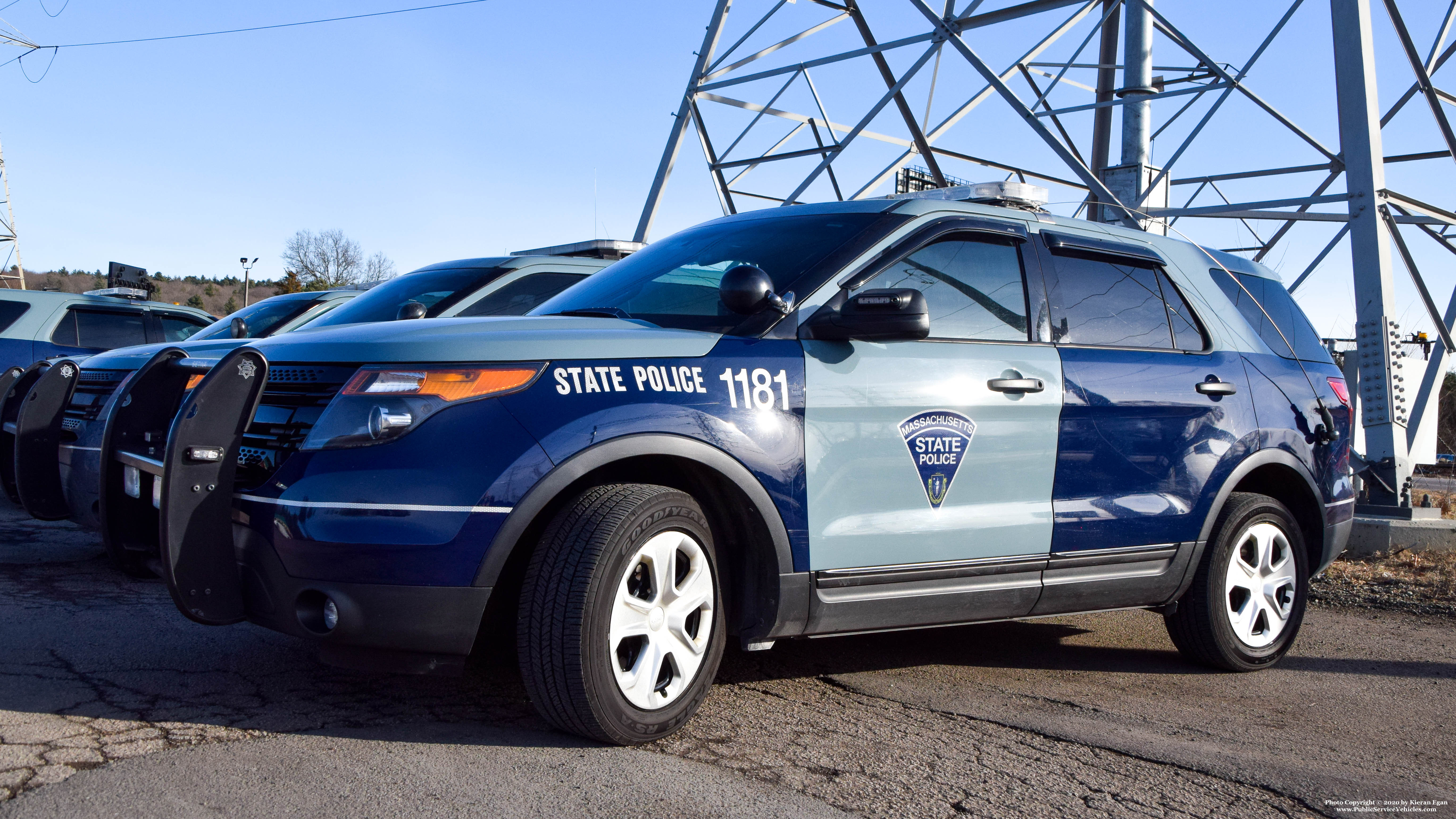 A photo  of Massachusetts State Police
            Cruiser 1181, a 2015 Ford Police Interceptor Utility             taken by Kieran Egan