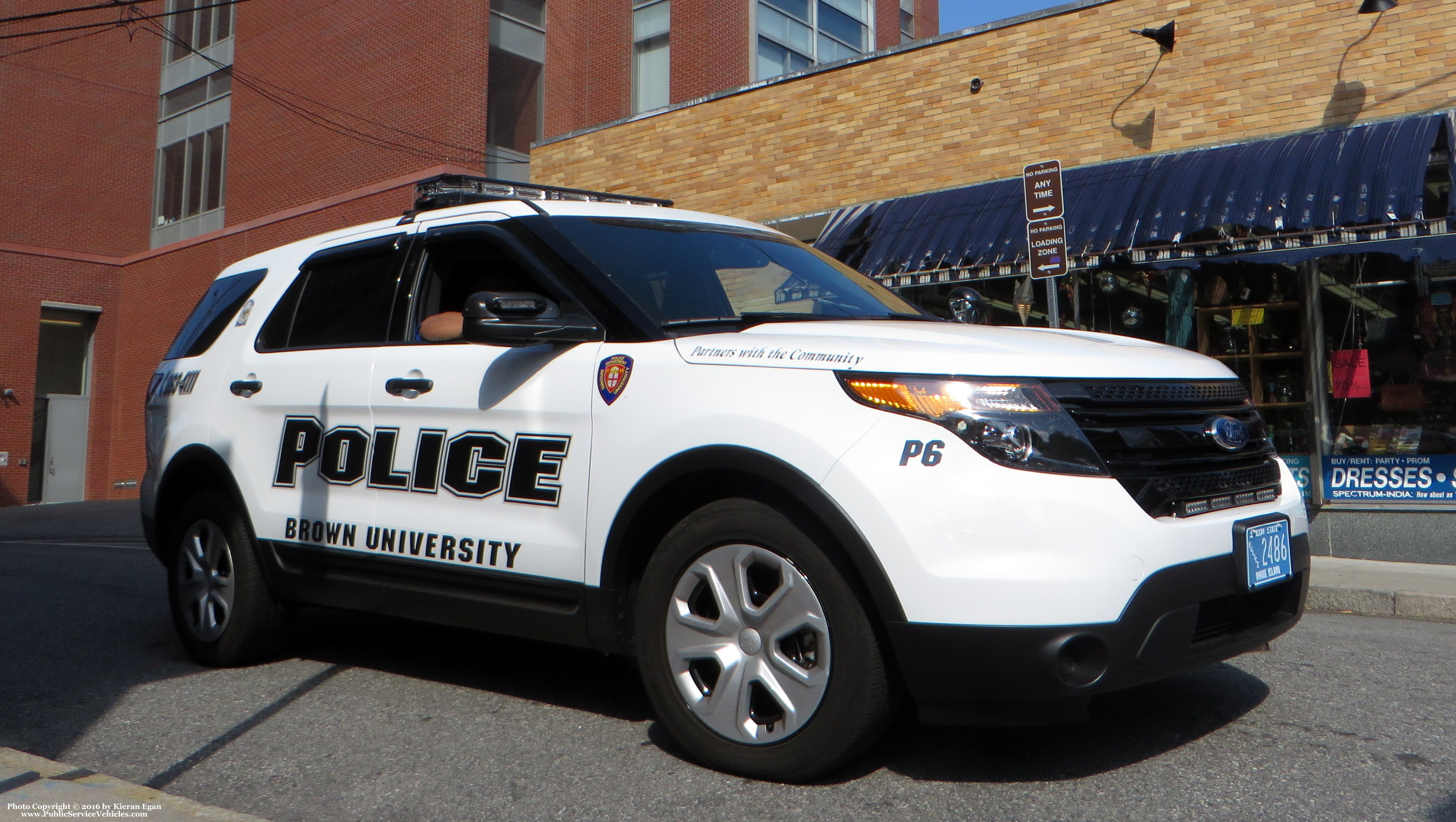A photo  of Brown University Police
            Patrol 6, a 2015 Ford Police Interceptor Utility             taken by Kieran Egan