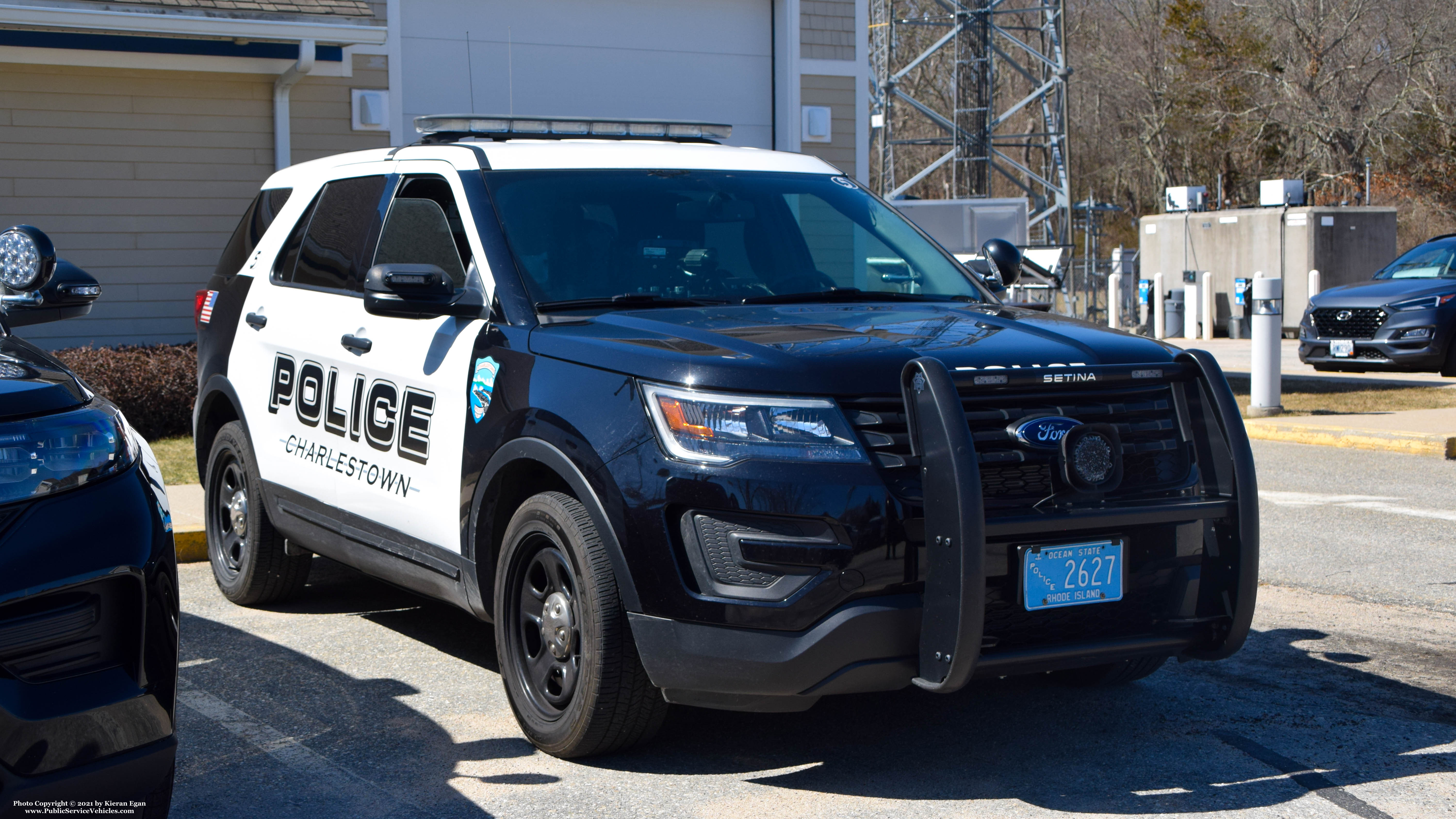 A photo  of Charlestown Police
            Car 5, a 2016-2019 Ford Police Interceptor Utility             taken by Kieran Egan