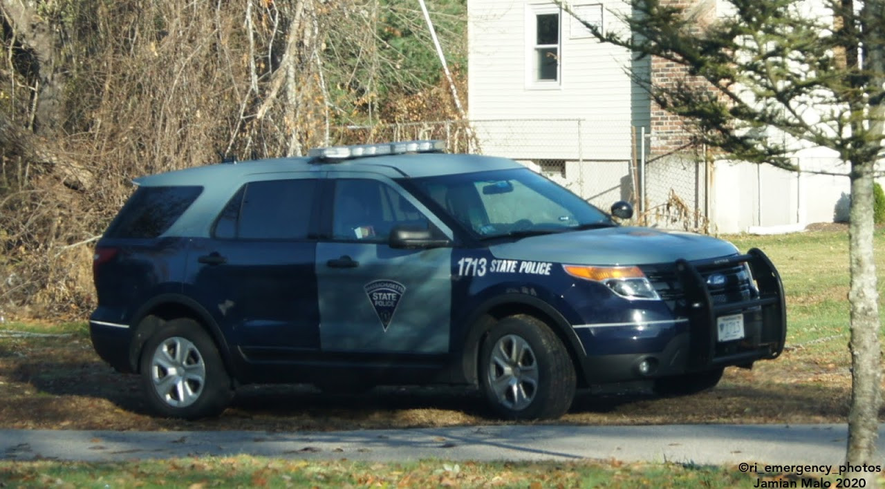 A photo  of Massachusetts State Police
            Cruiser 1713, a 2015 Ford Police Interceptor Utility             taken by Jamian Malo