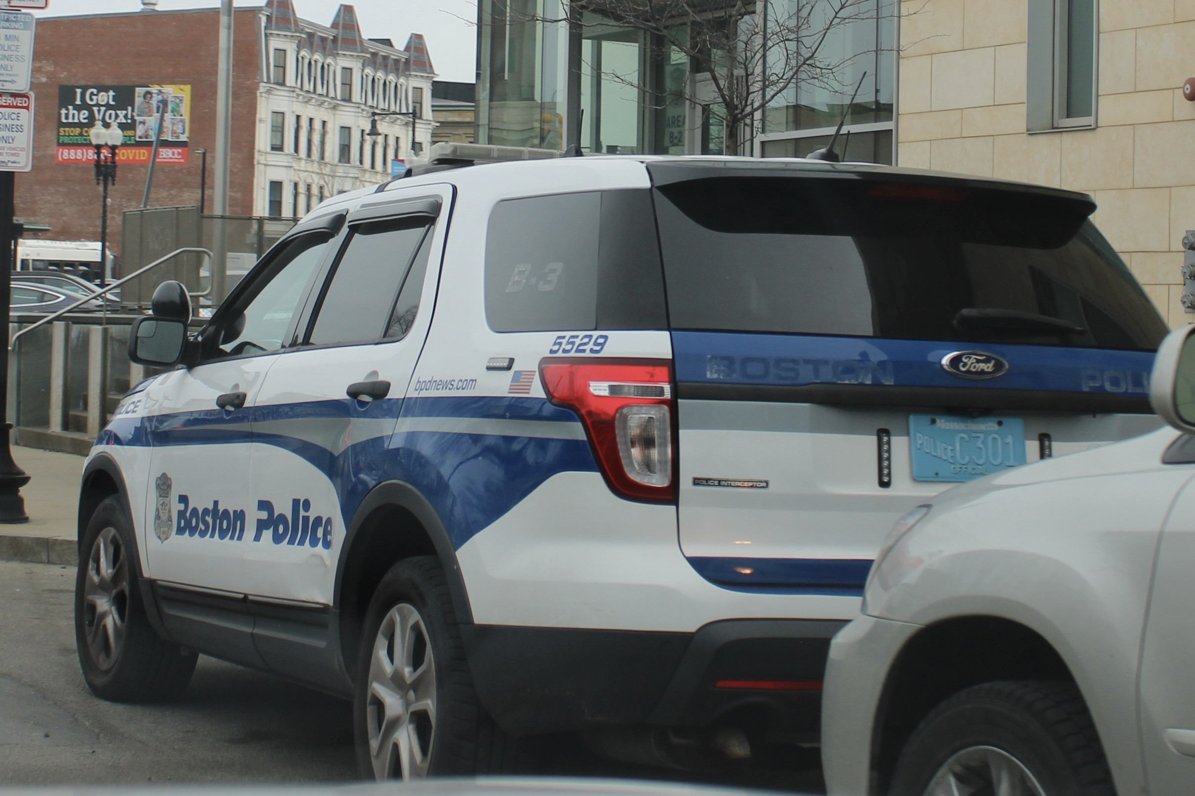 A photo  of Boston Police
            Cruiser 5529, a 2015 Ford Police Interceptor Utility             taken by @riemergencyvehicles