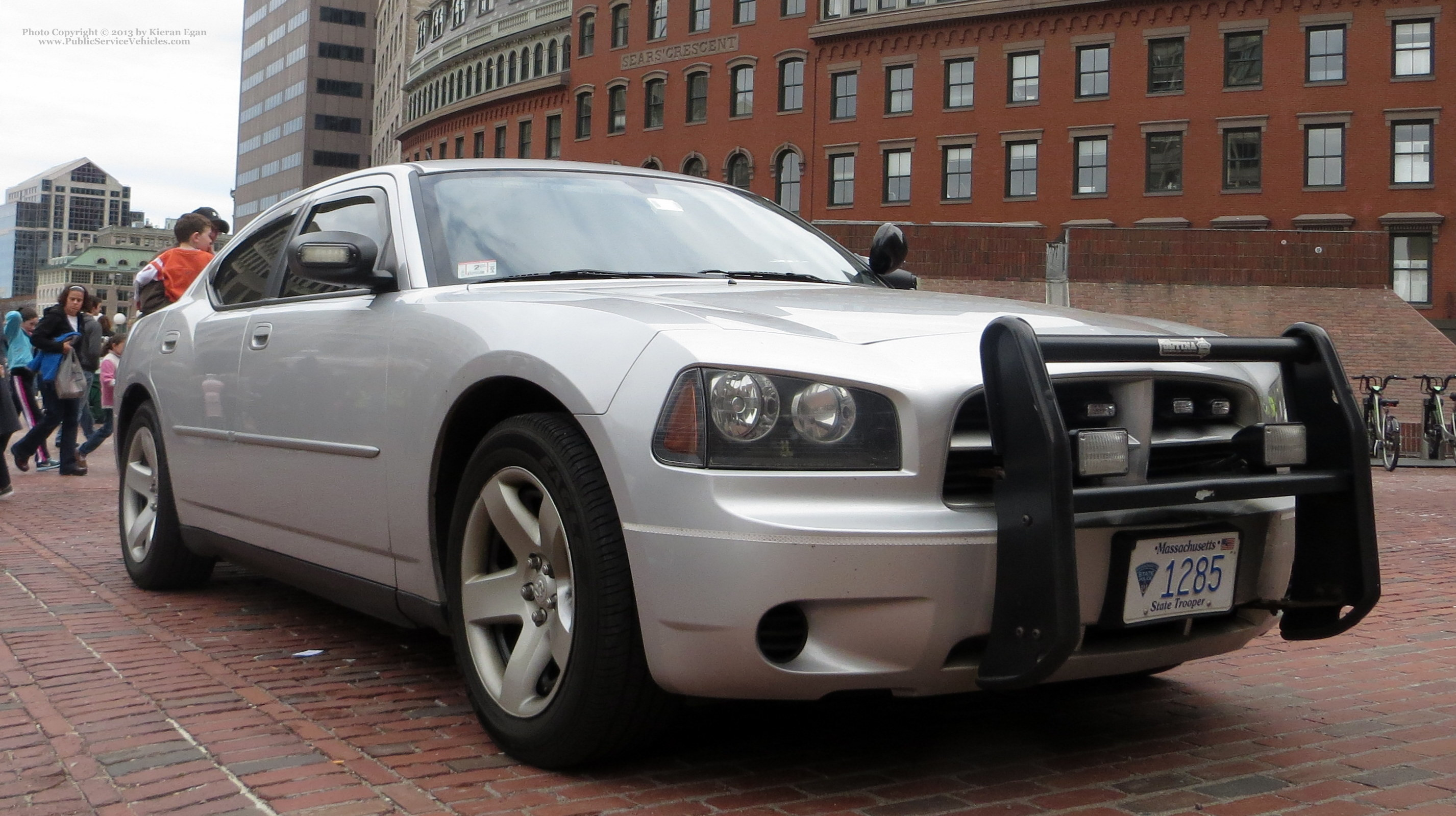 A photo  of Massachusetts State Police
            Cruiser 1285, a 2006-2010 Dodge Charger             taken by Kieran Egan