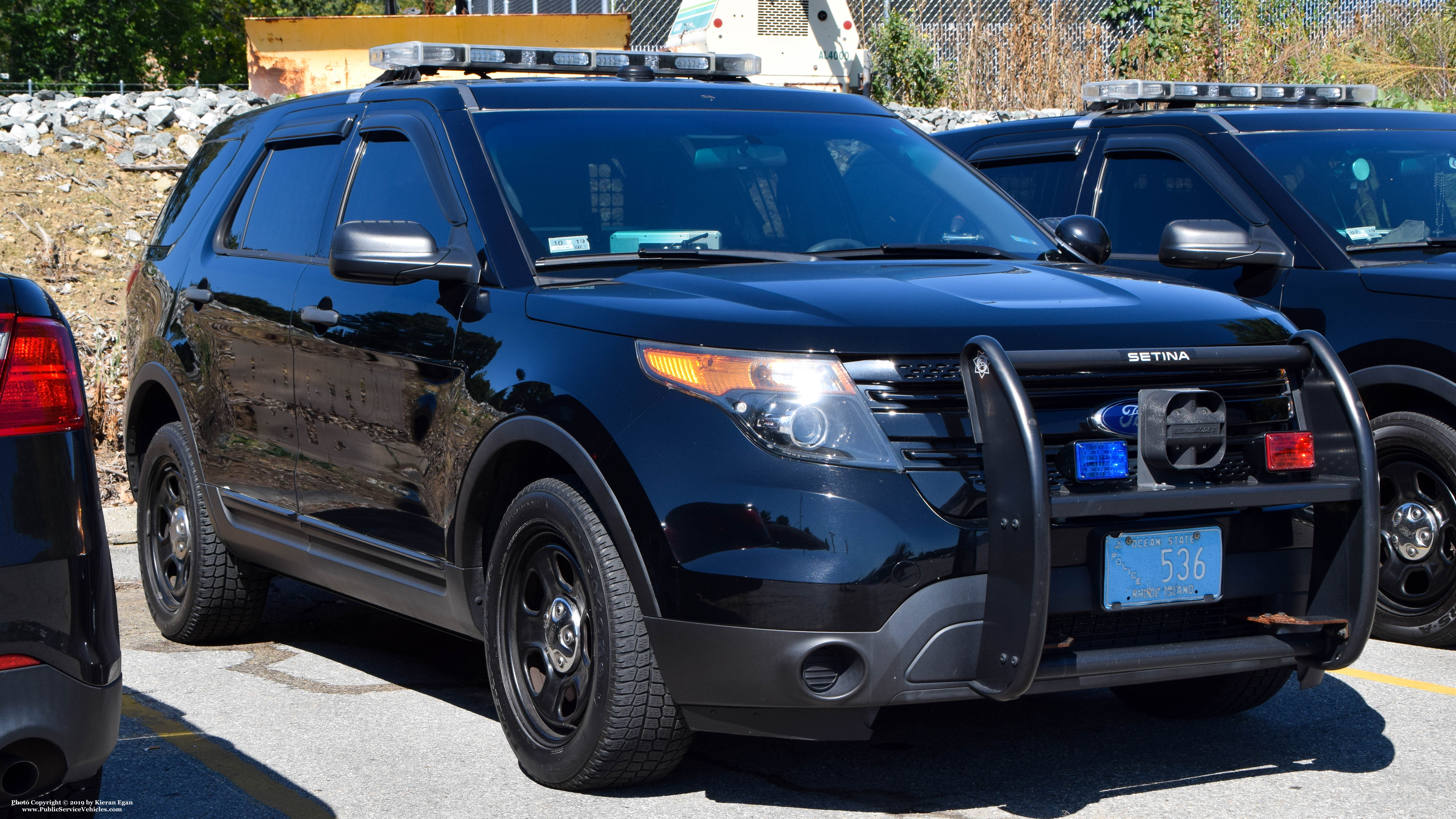 A photo  of Johnston Police
            Cruiser 536, a 2015 Ford Police Interceptor Utility             taken by Kieran Egan
