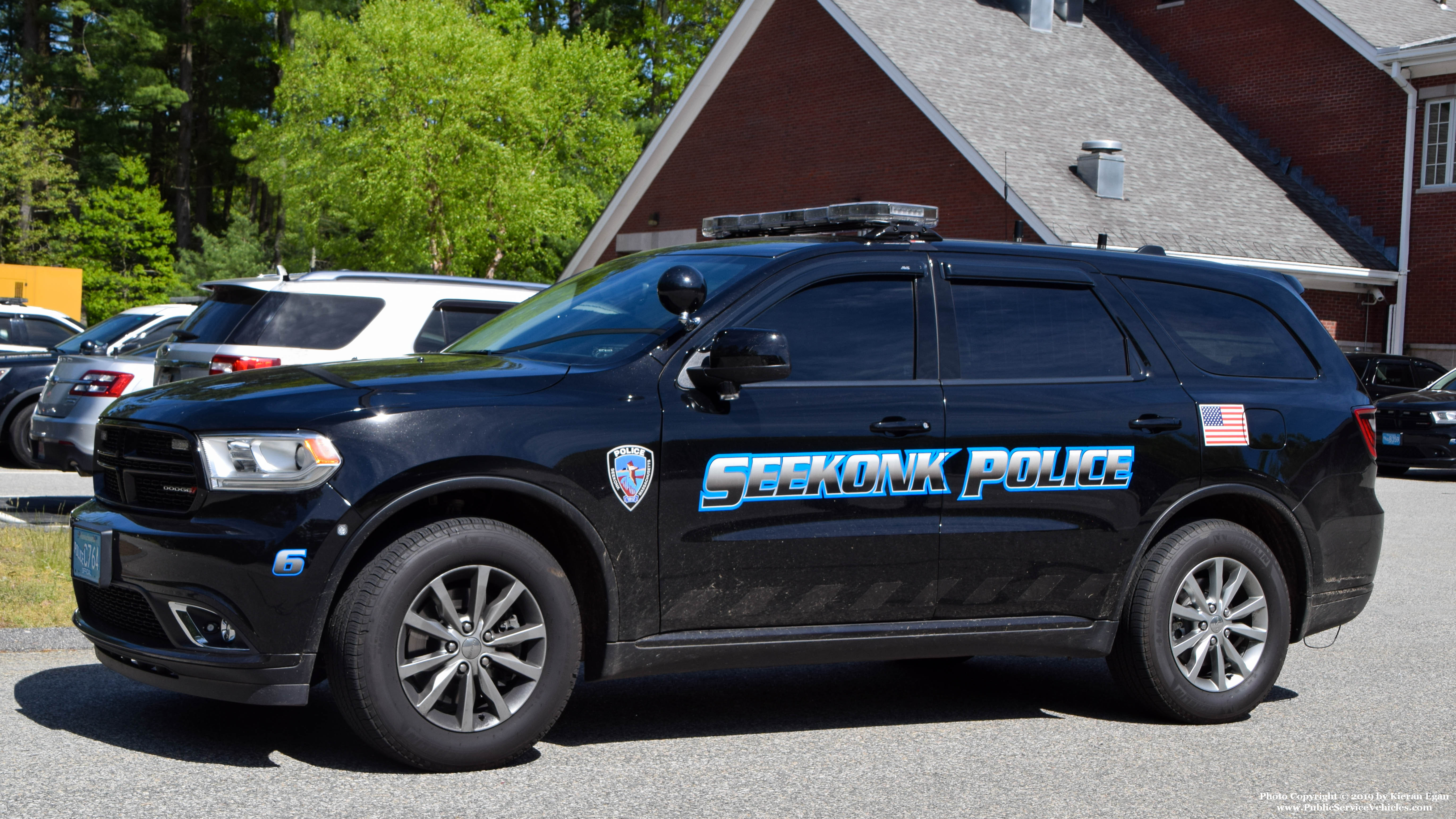 A photo  of Seekonk Police
            Car 6, a 2018 Dodge Durango             taken by Kieran Egan