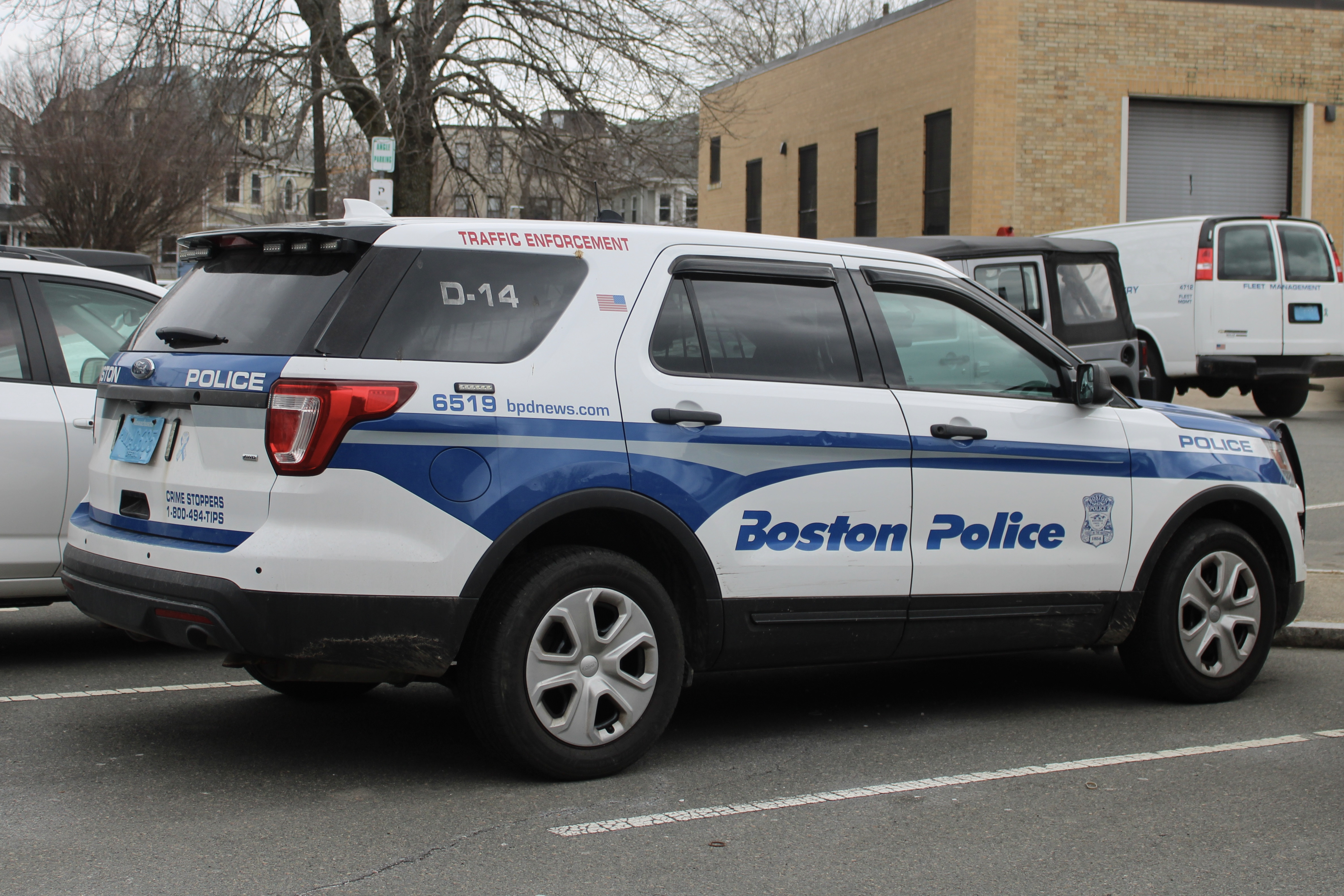 A photo  of Boston Police
            Cruiser 6519, a 2016 Ford Police Interceptor Utility             taken by @riemergencyvehicles