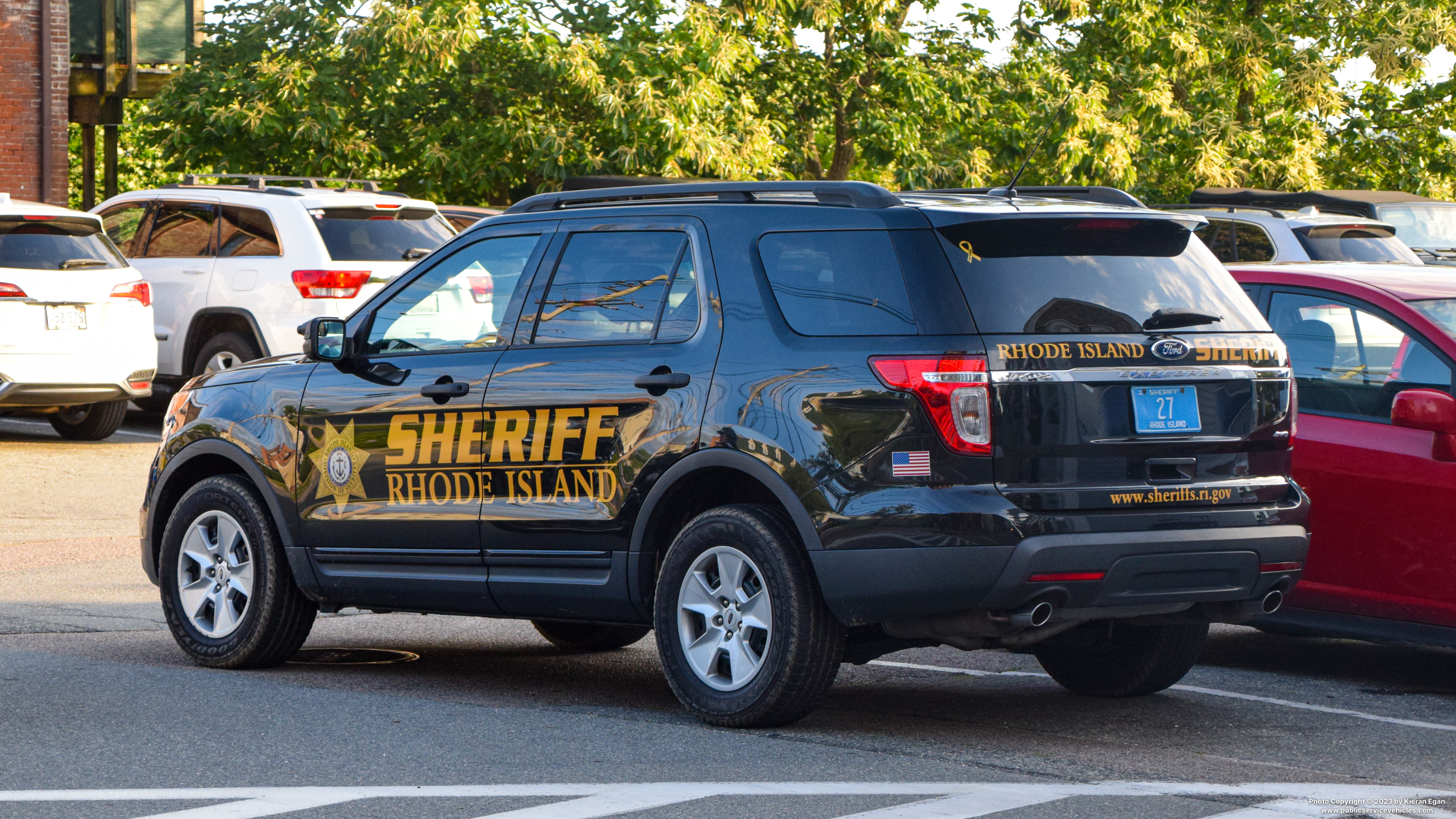 A photo  of Rhode Island Division of Sheriffs
            Cruiser 27, a 2011-2015 Ford Explorer             taken by Kieran Egan