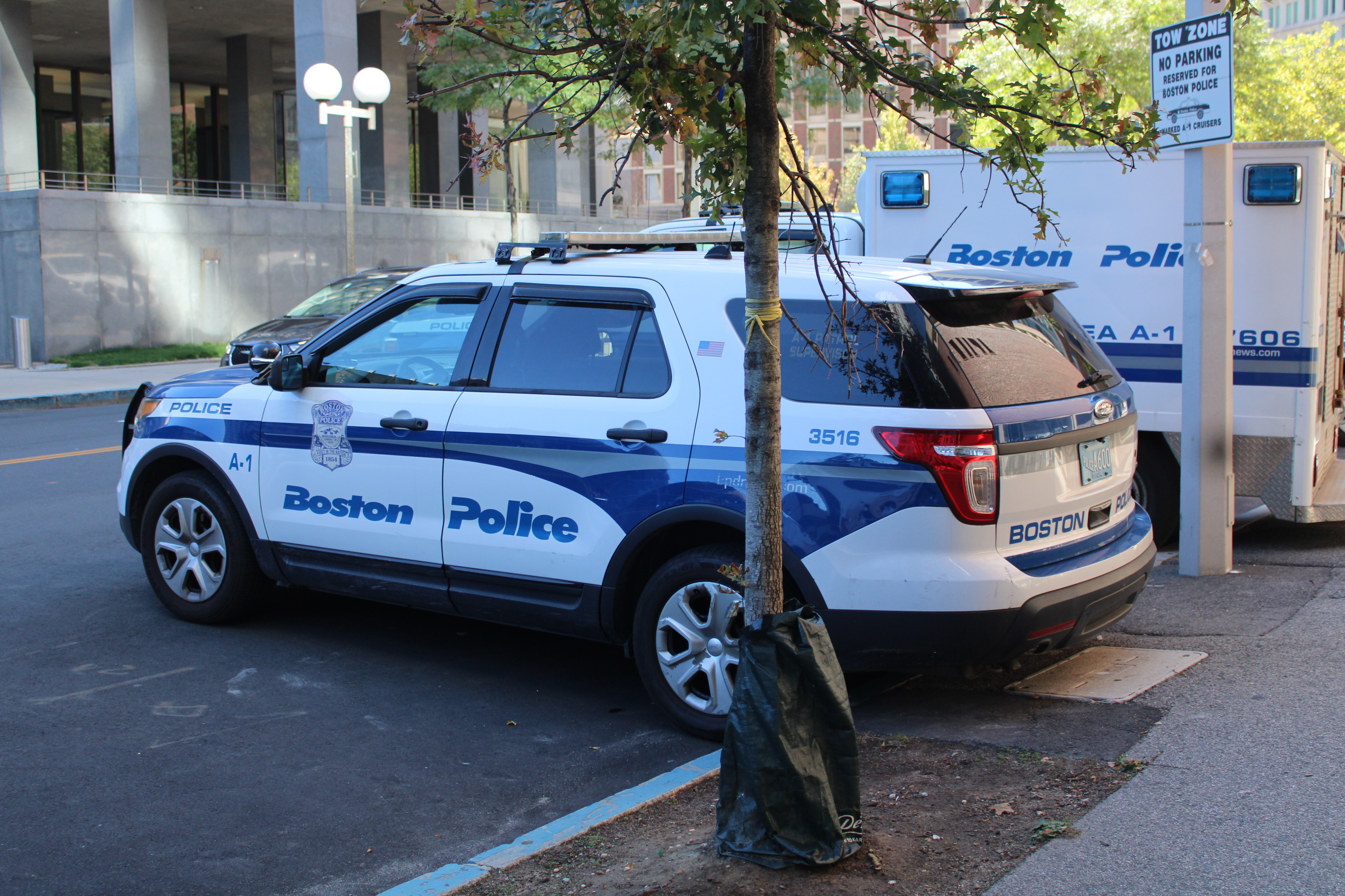 A photo  of Boston Police
            Cruiser 3516, a 2013 Ford Police Interceptor Utility             taken by @riemergencyvehicles