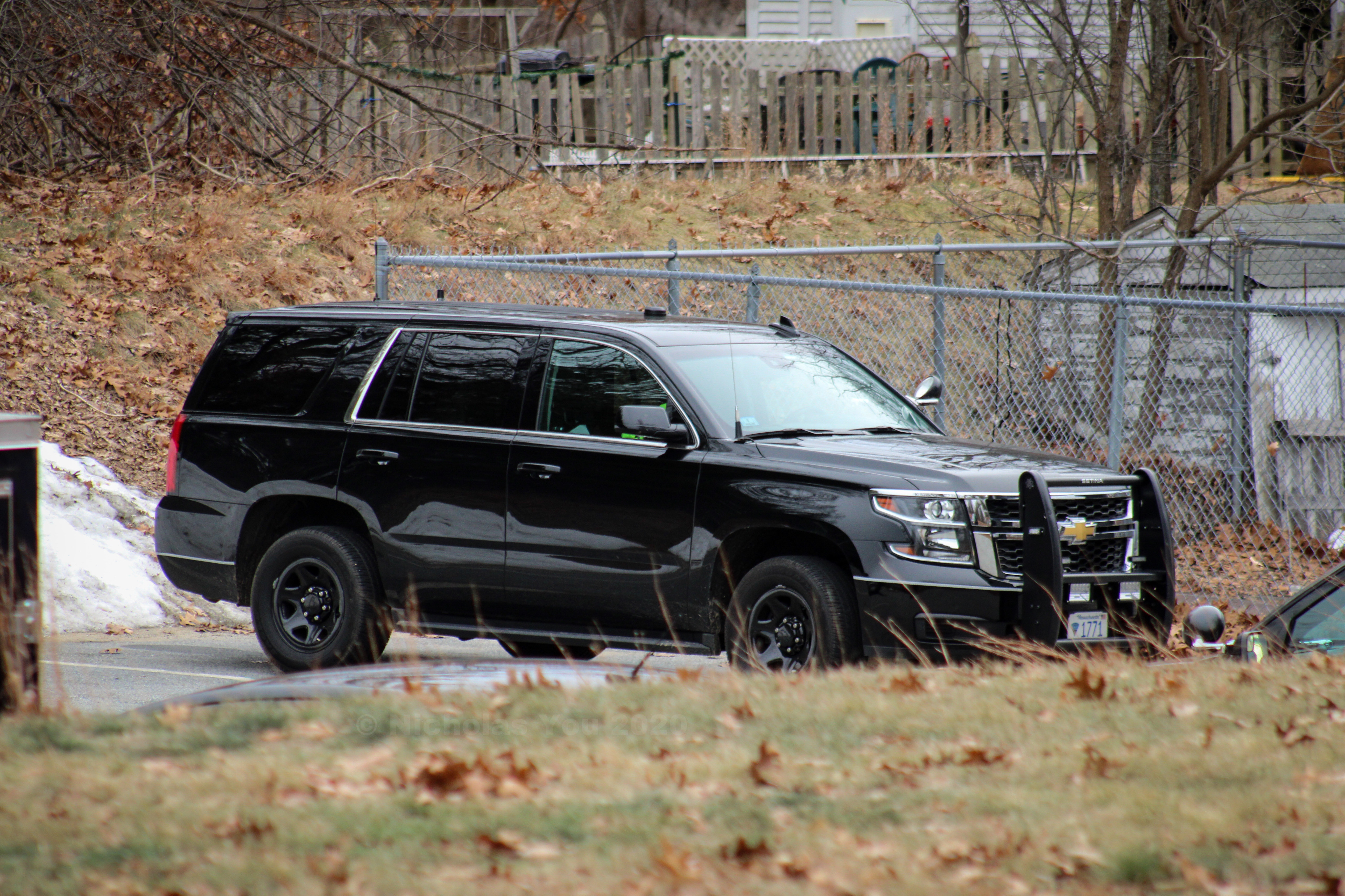 A photo  of Massachusetts State Police
            Cruiser 1771, a 2019 Chevrolet Tahoe             taken by Nicholas You