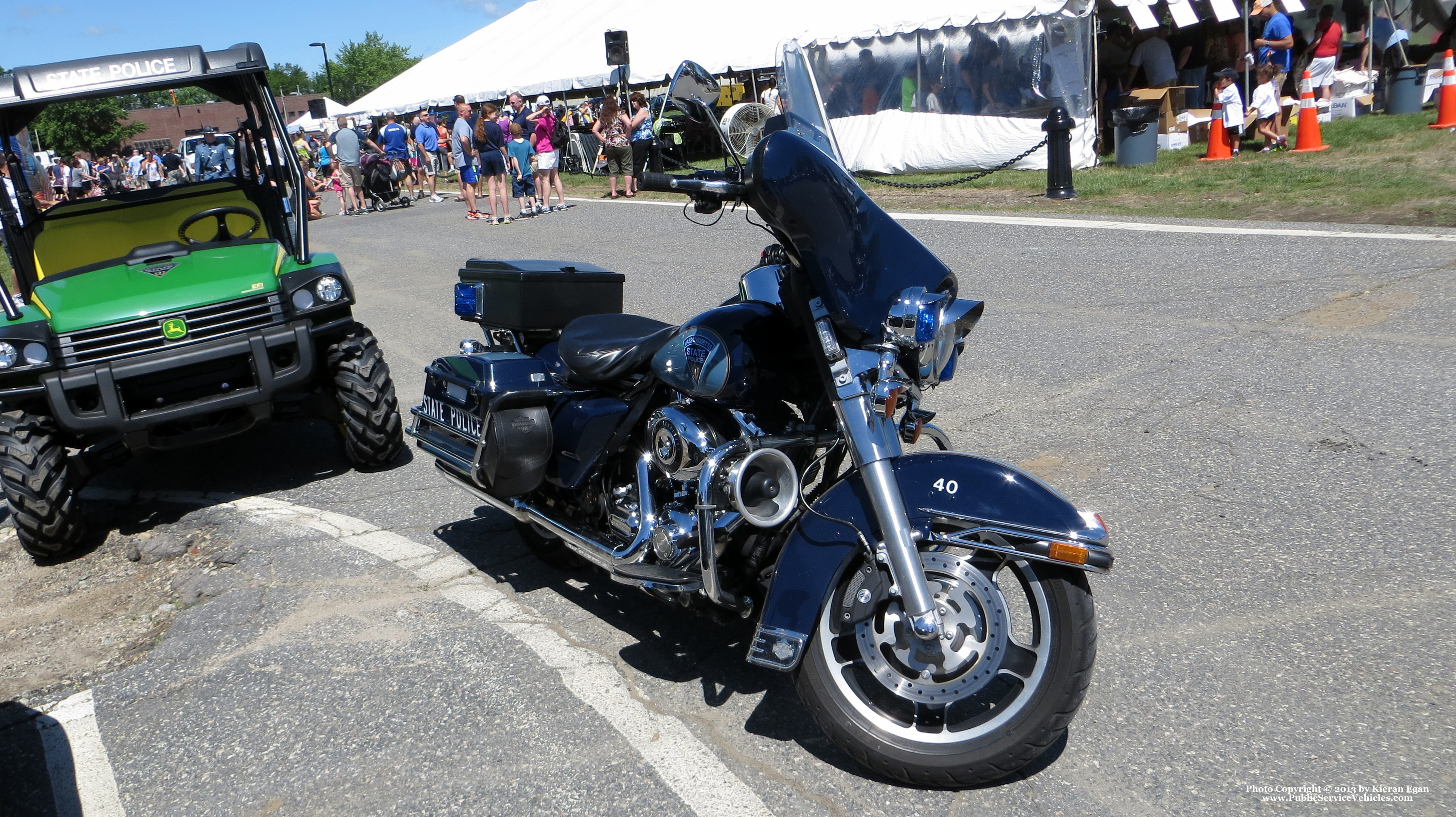 A photo  of Massachusetts State Police
            Motorcycle 40, a 2006-2013 Harley Davidson Electra Glide             taken by Kieran Egan