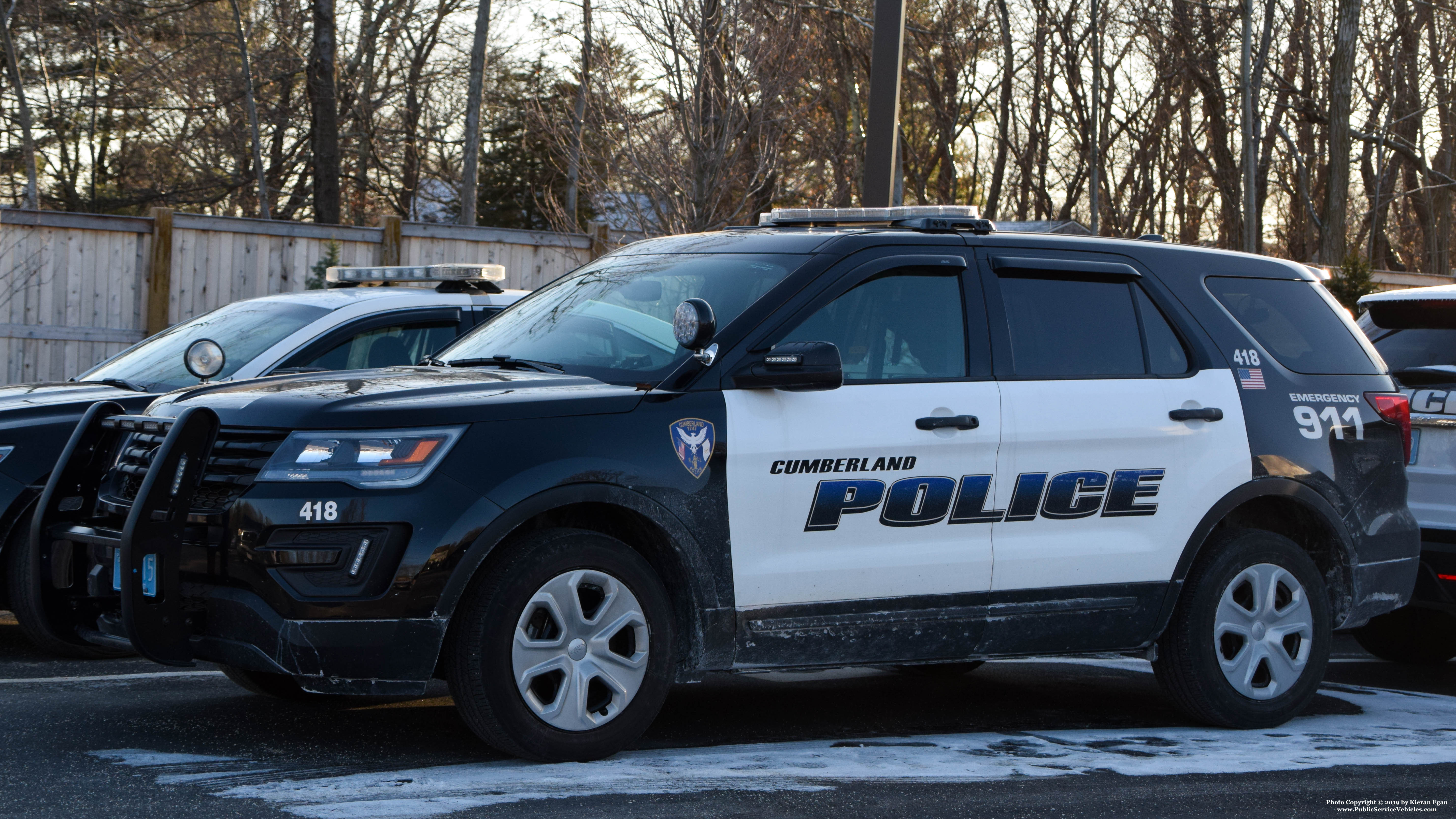 A photo  of Cumberland Police
            Cruiser 418, a 2019 Ford Police Interceptor Utility             taken by Kieran Egan