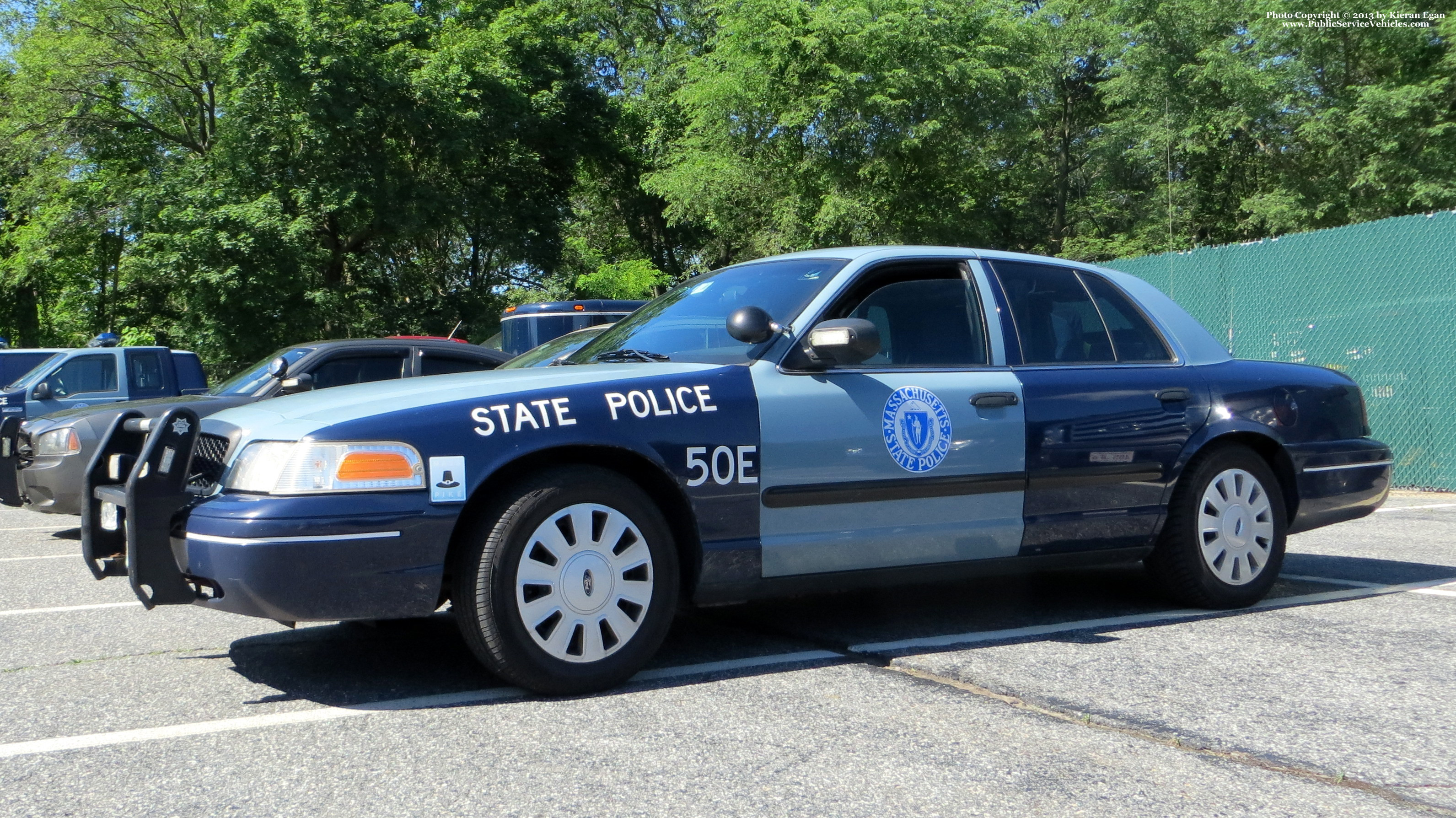 A photo  of Massachusetts State Police
            Cruiser 50E, a 2006-2008 Ford Crown Victoria Police Interceptor             taken by Kieran Egan