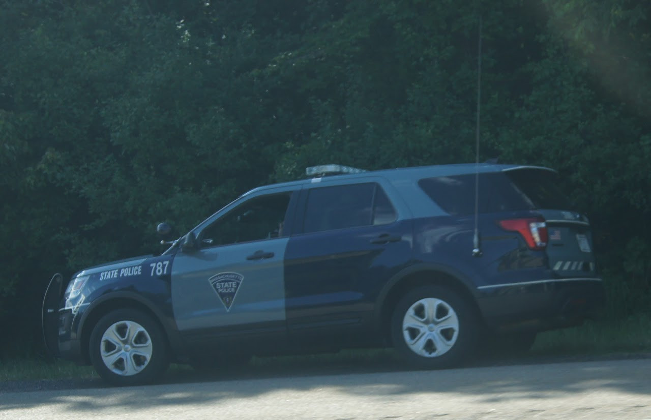 A photo  of Massachusetts State Police
            Cruiser 787, a 2016-2019 Ford Police Interceptor Utility             taken by Jamian Malo