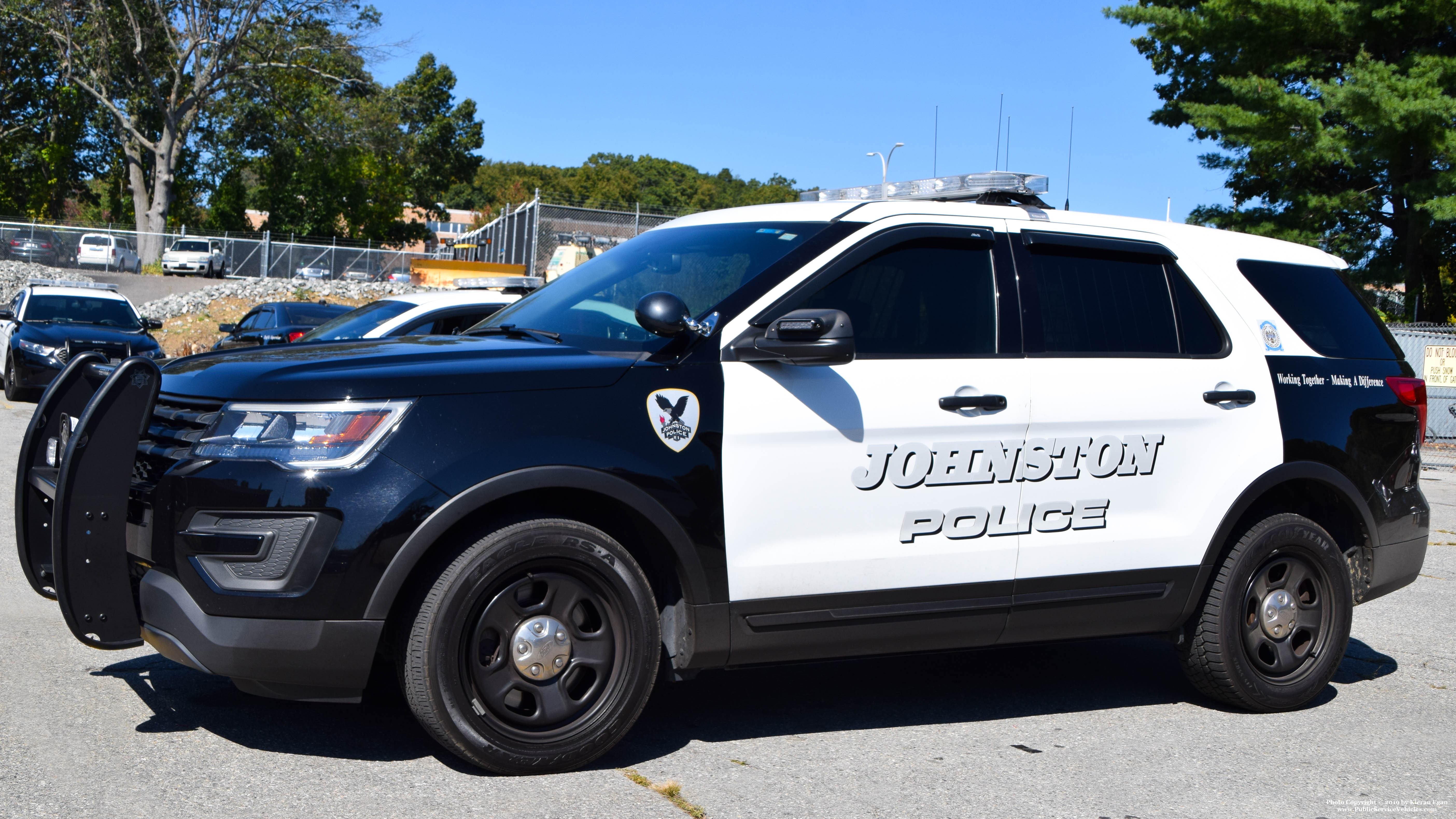 A photo  of Johnston Police
            Cruiser 537, a 2019 Ford Police Interceptor Utility             taken by Kieran Egan