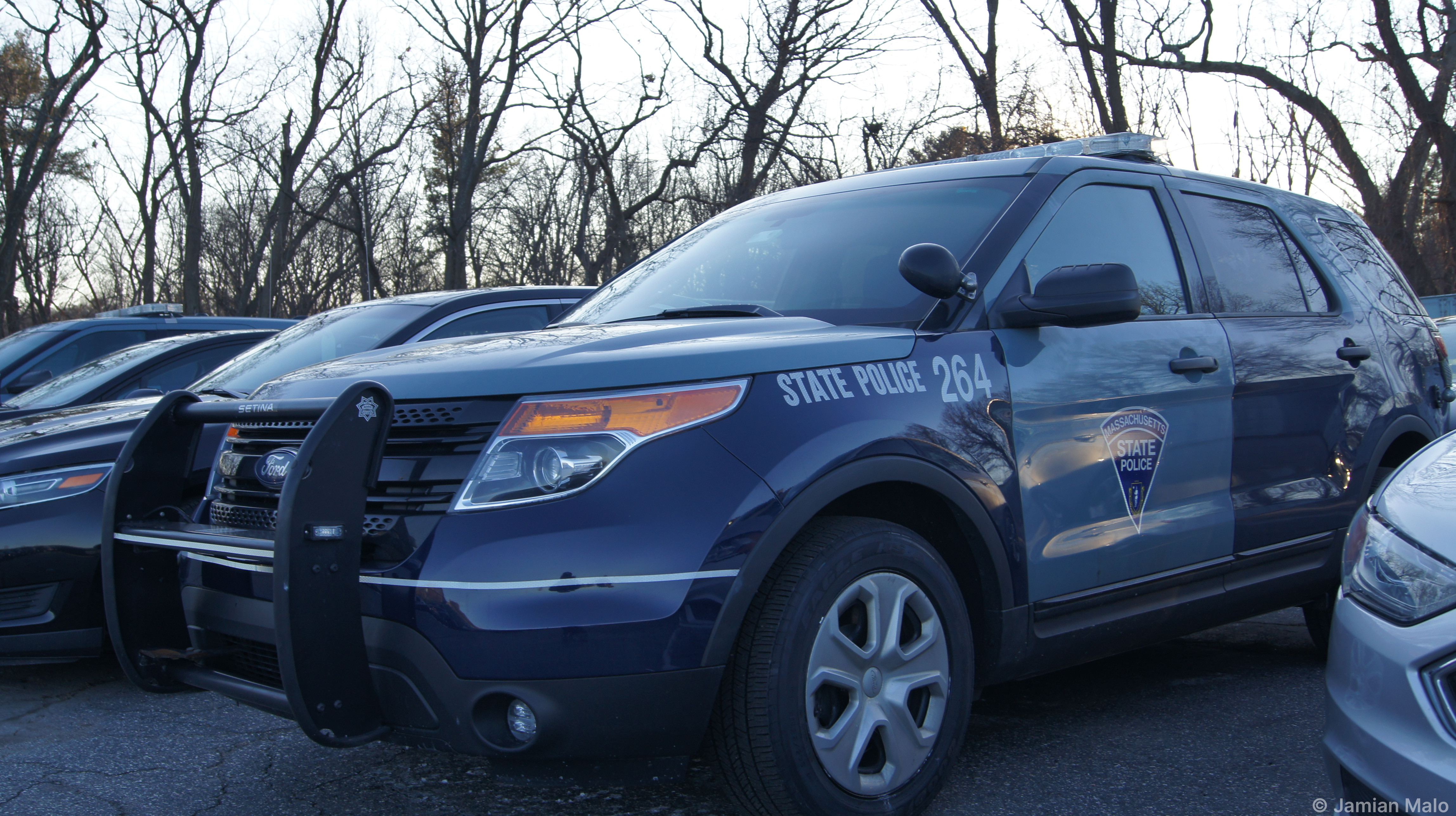 A photo  of Massachusetts State Police
            Cruiser 264, a 2015 Ford Police Interceptor Utility             taken by Jamian Malo