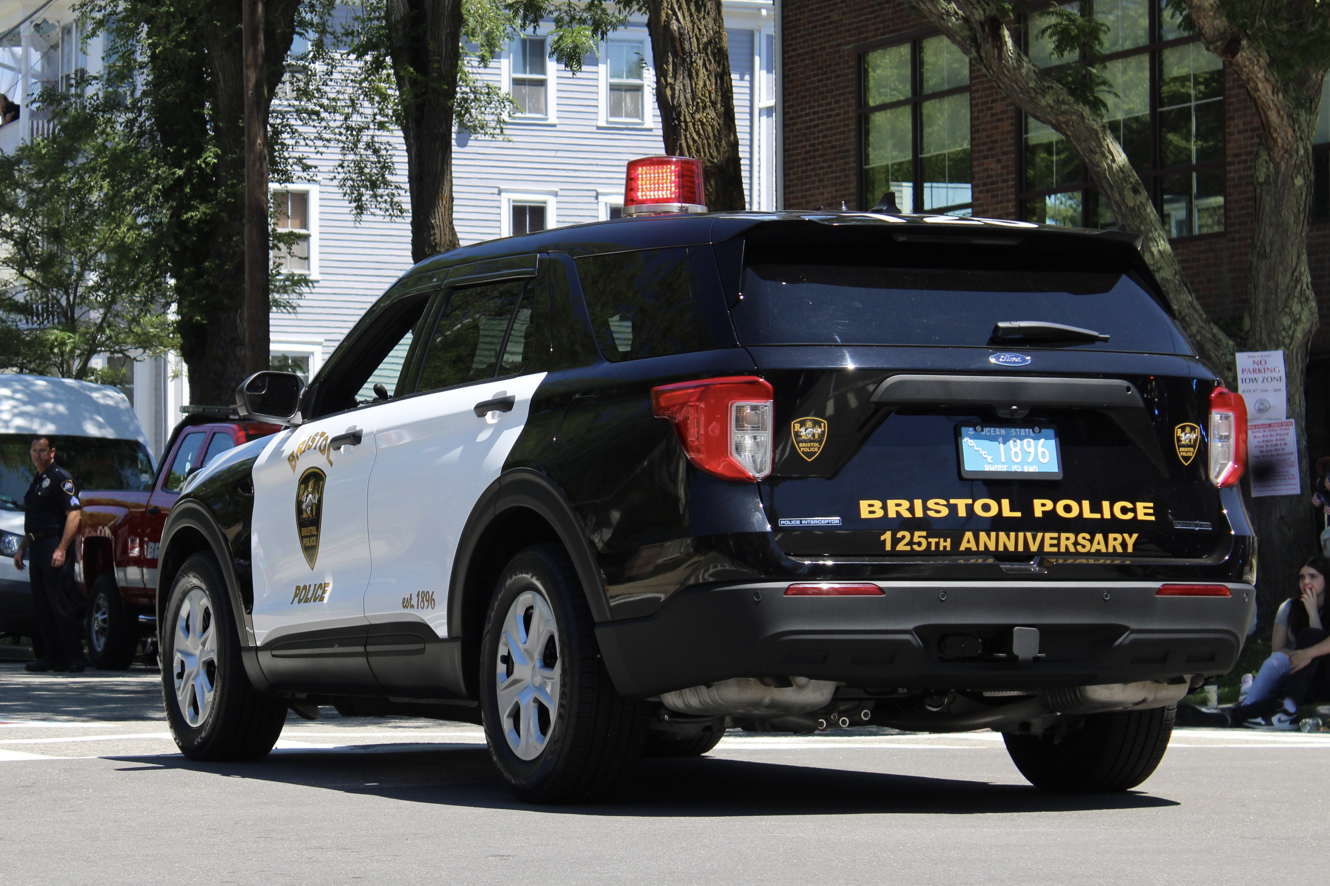 A photo  of Bristol Police
            Cruiser 1896, a 2021 Ford Police Interceptor Utility             taken by @riemergencyvehicles