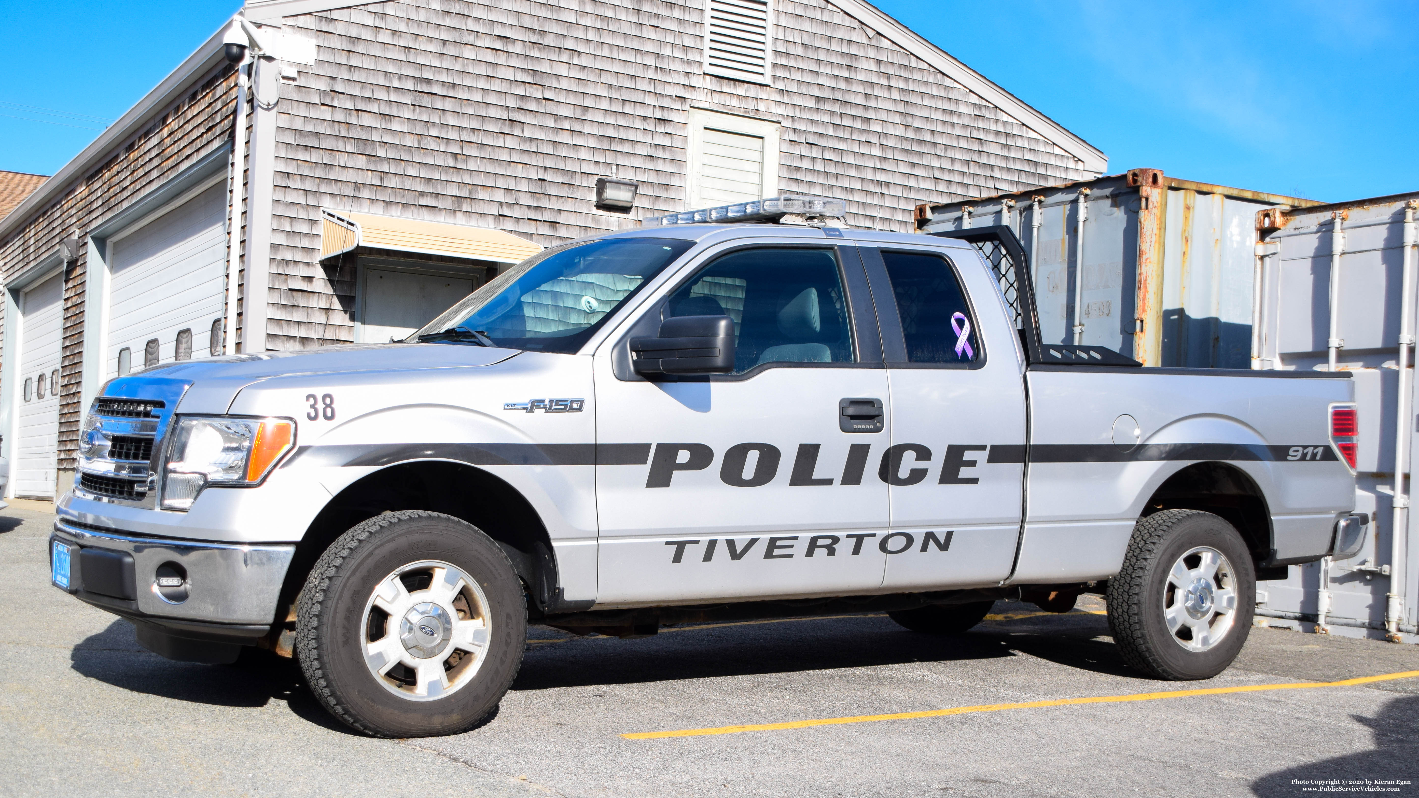A photo  of Tiverton Police
            Car 38, a 2010 Ford F-150             taken by Kieran Egan