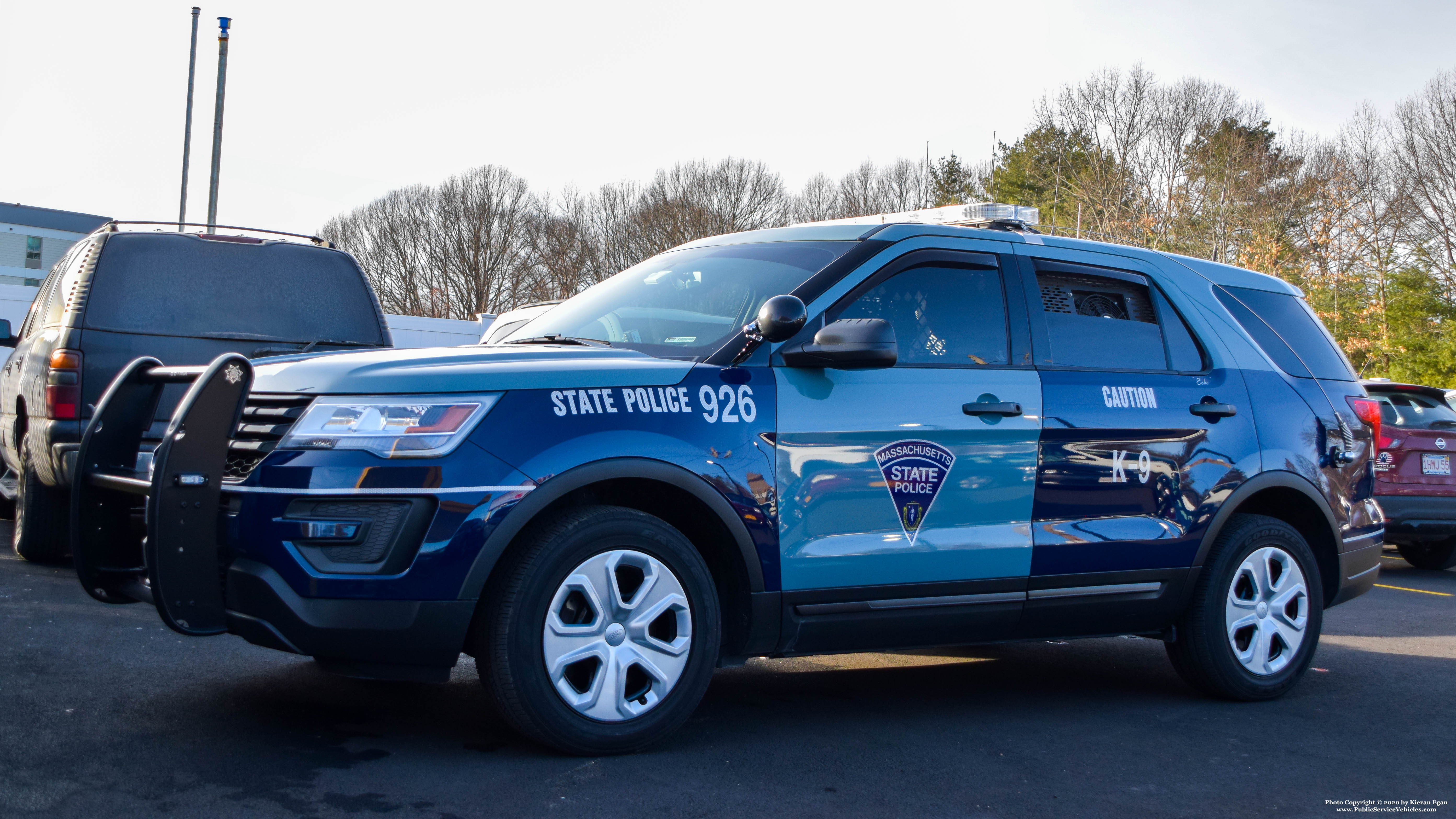 A photo  of Massachusetts State Police
            Cruiser 926, a 2016-2019 Ford Police Interceptor Utility             taken by Kieran Egan