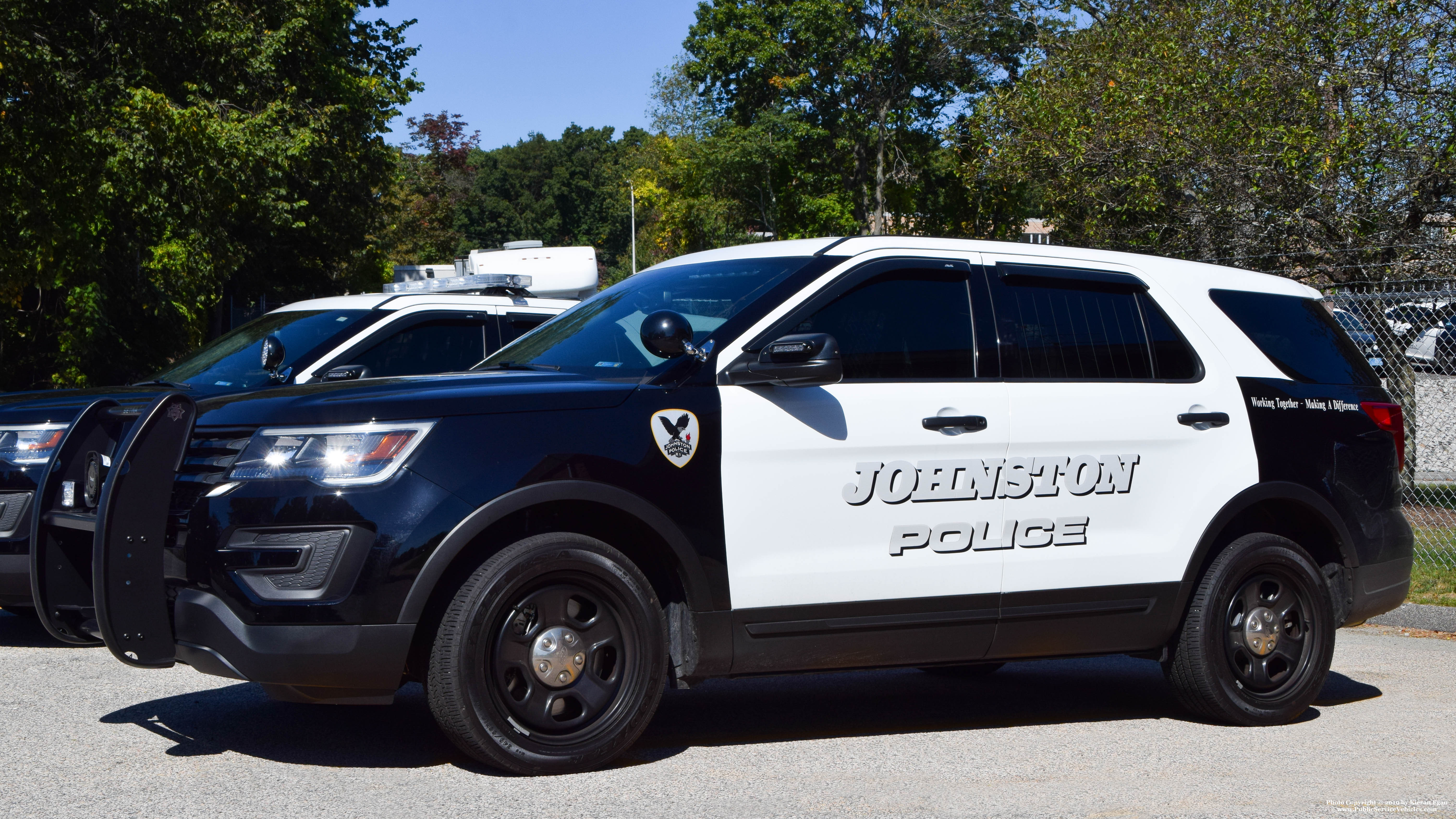 A photo  of Johnston Police
            Cruiser 532, a 2019 Ford Police Interceptor Utility             taken by Kieran Egan
