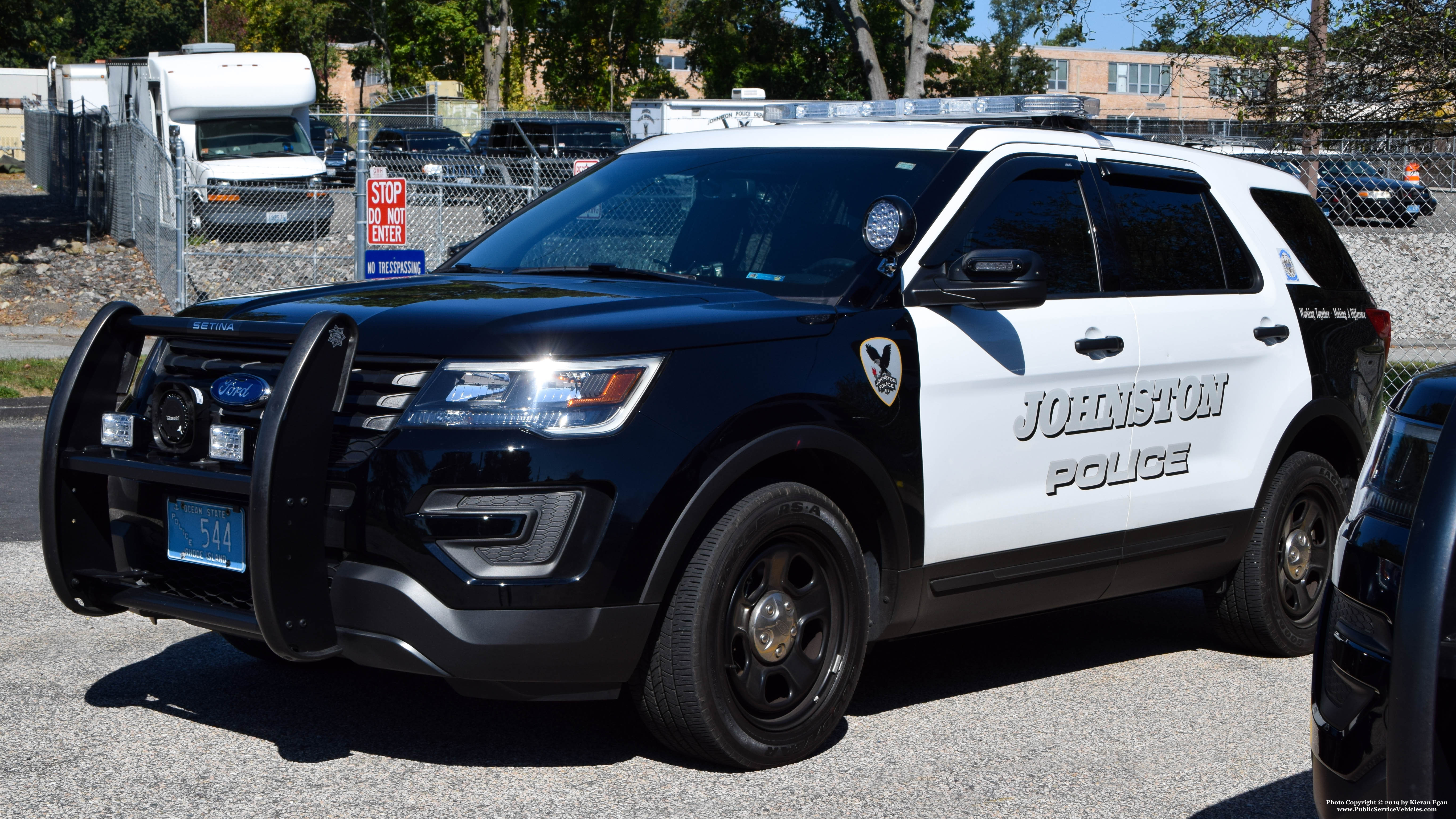 A photo  of Johnston Police
            Cruiser 544, a 2019 Ford Police Interceptor Utility             taken by Kieran Egan