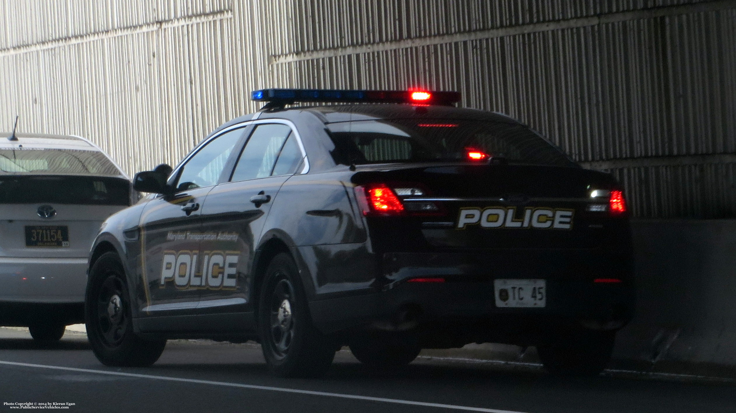 A photo  of Maryland Transportation Authority Police
            TC 45, a 2013-2014 Ford Police Interceptor Sedan             taken by Kieran Egan