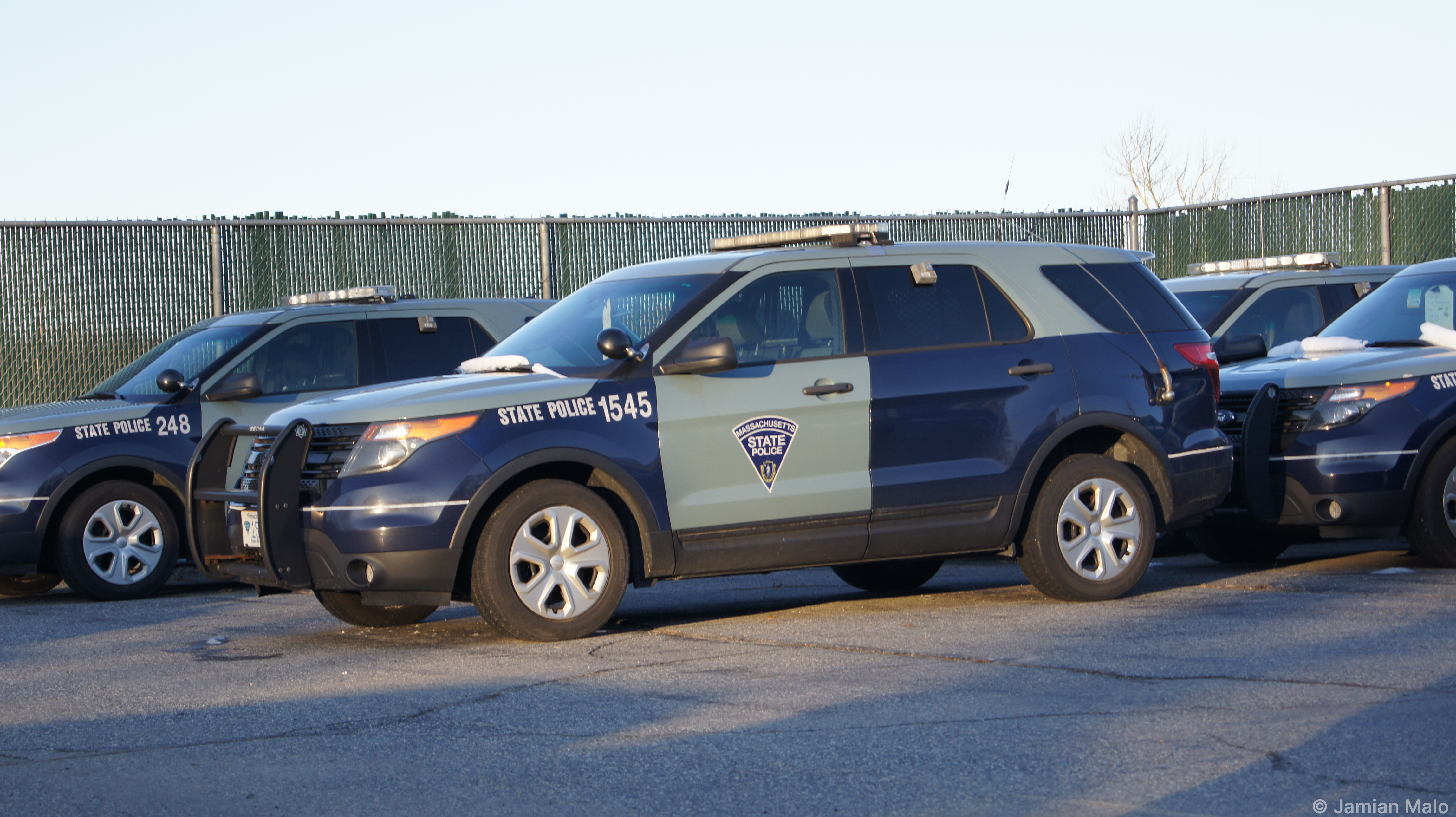 A photo  of Massachusetts State Police
            Cruiser 1545, a 2014-2015 Ford Police Interceptor Utility             taken by Jamian Malo