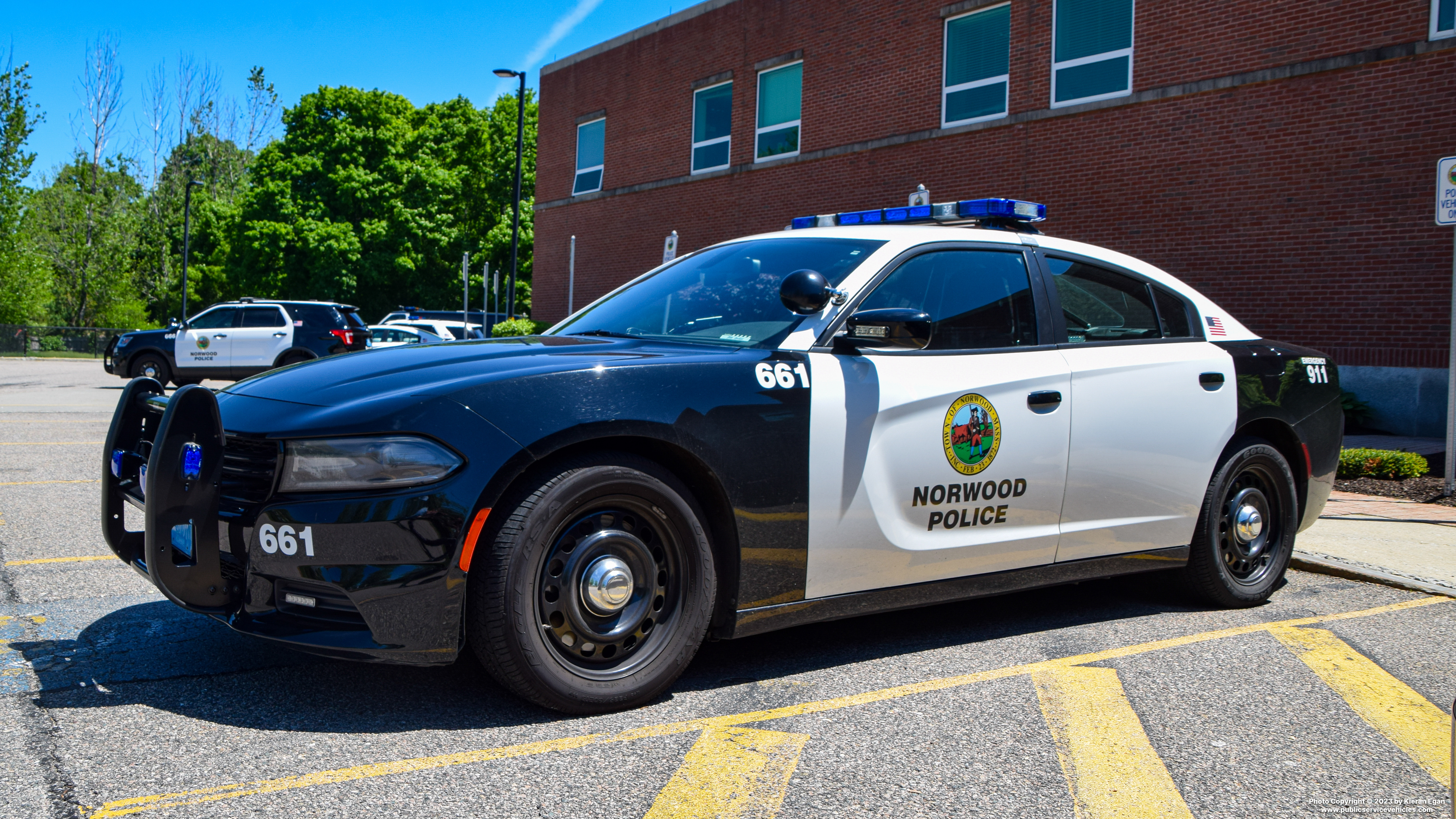 A photo  of Norwood Police
            Cruiser 661, a 2015-2020 Dodge Charger             taken by Kieran Egan