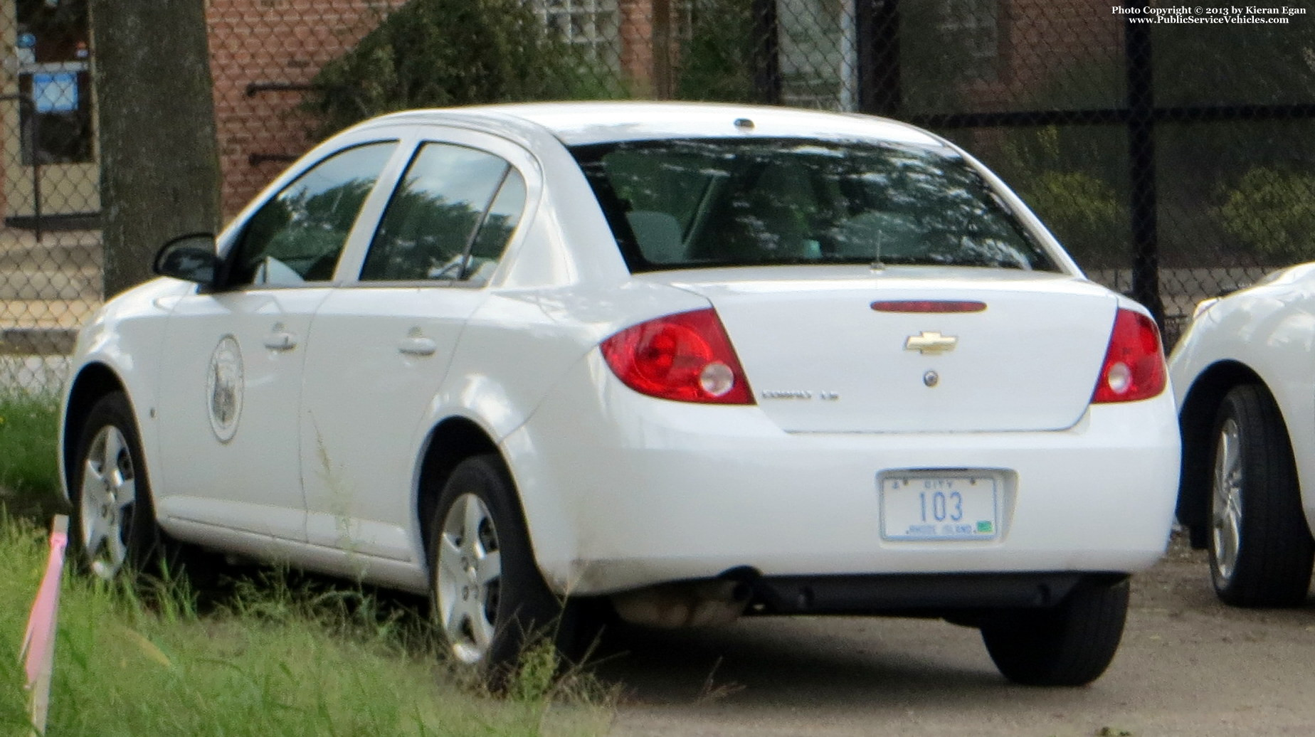 A photo  of Providence Public Works
            Car 103, a 2005-2010 Chevrolet Cobalt             taken by Kieran Egan