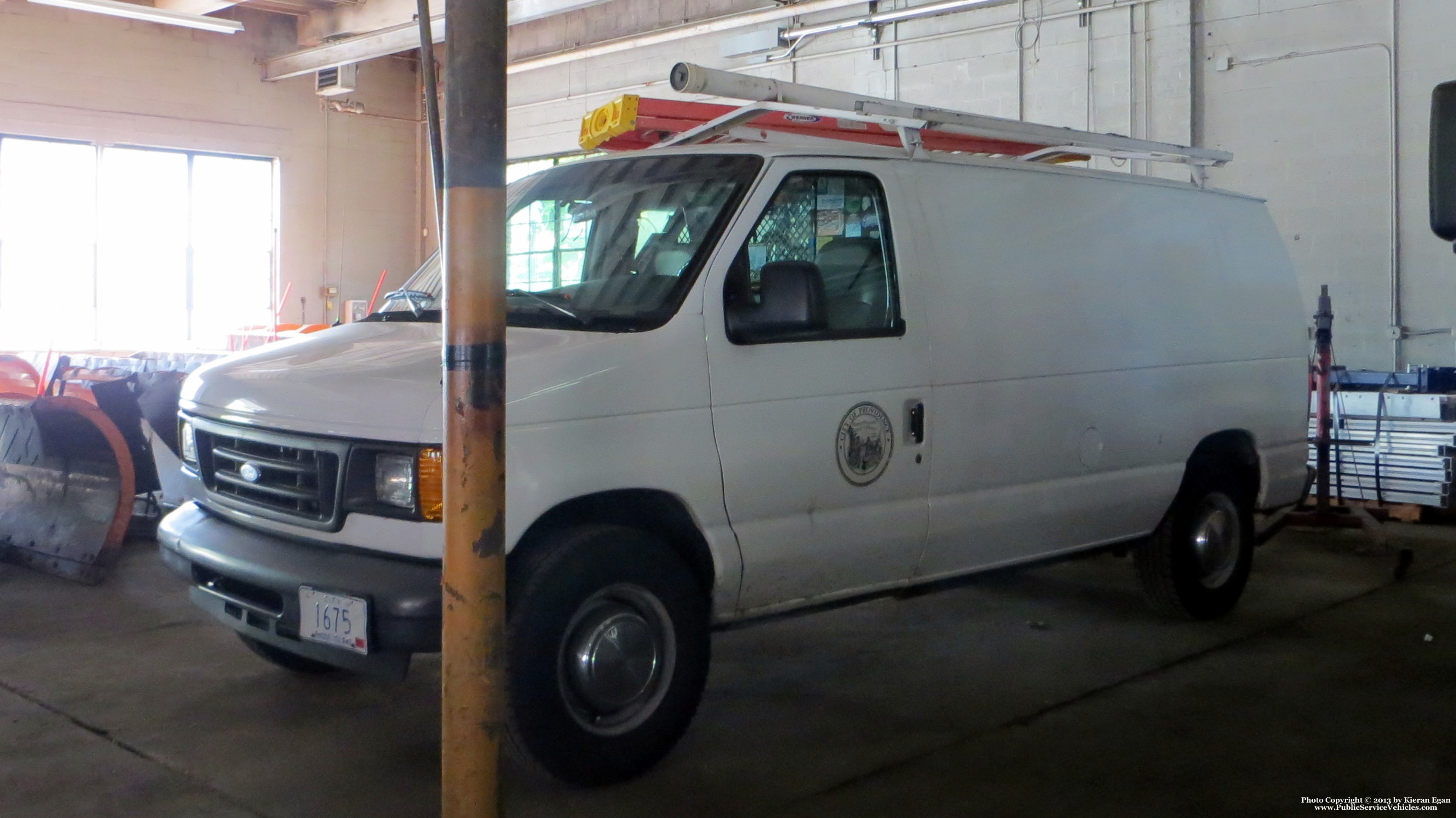 A photo  of Providence Sewer Division
            Van 1675, a 1997-2007 Ford Econoline             taken by Kieran Egan