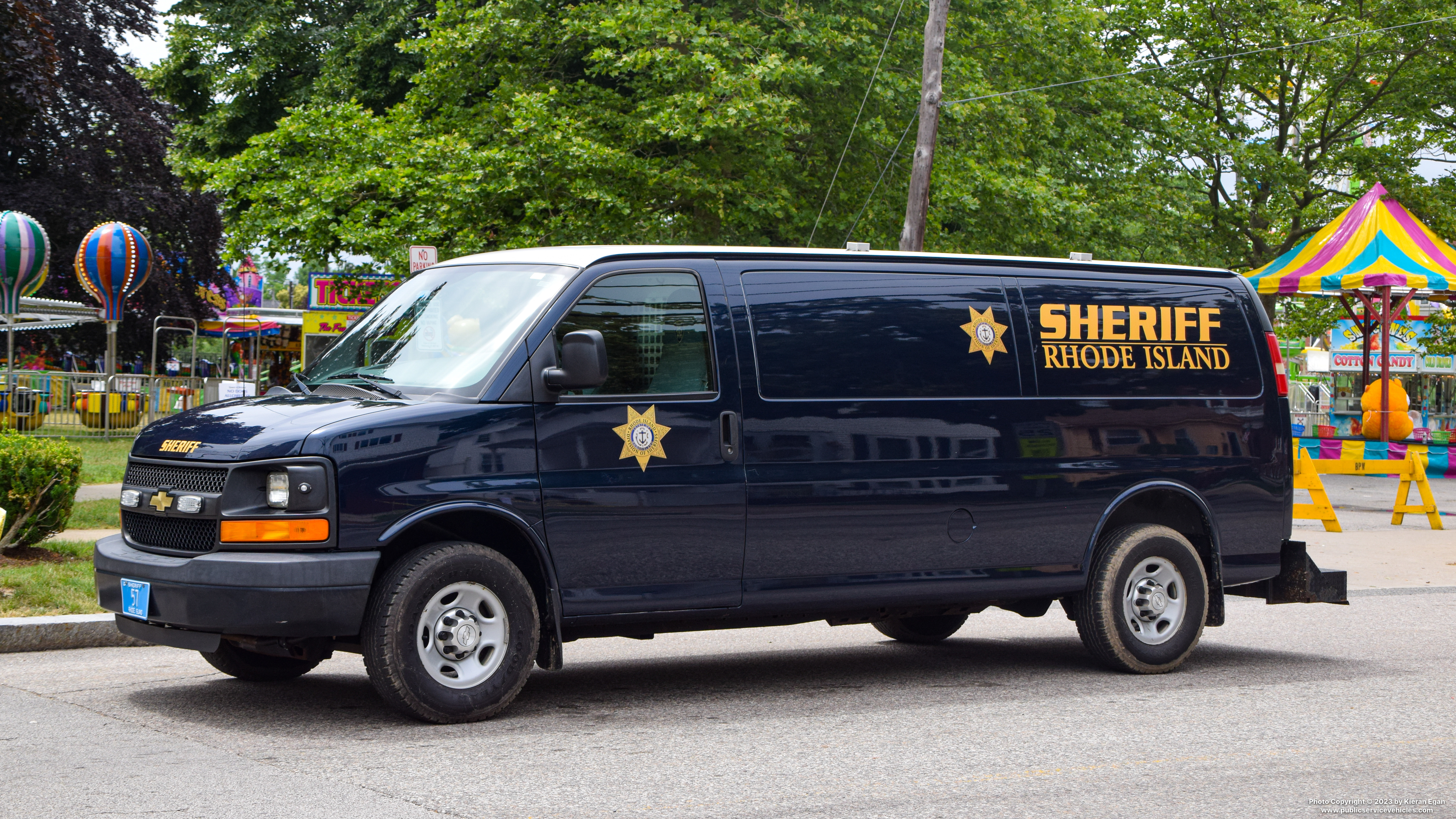 A photo  of Rhode Island Division of Sheriffs
            Van 57, a 2003-2022 Chevrolet Express             taken by Kieran Egan