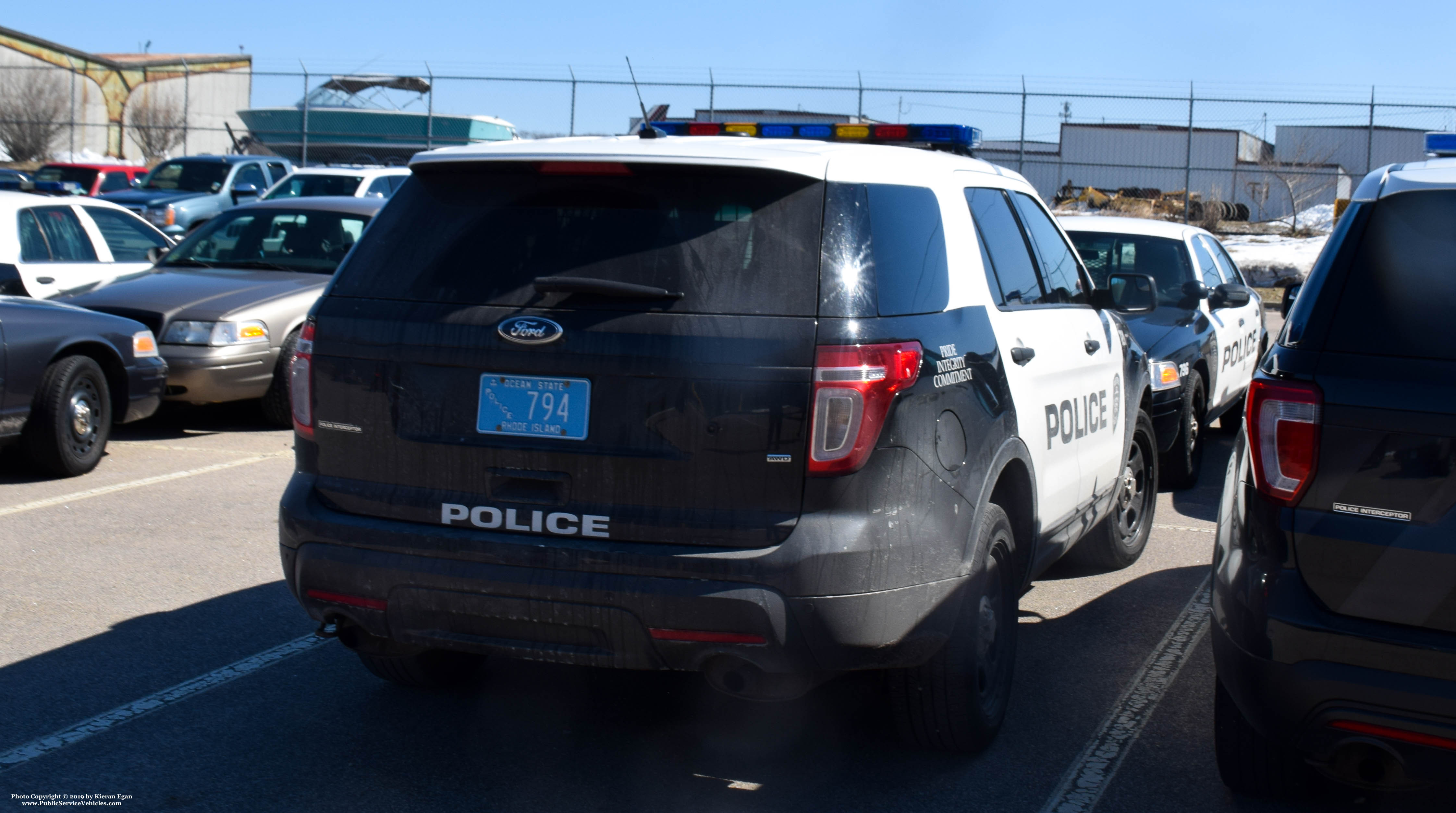 A photo  of Westerly Police
            Cruiser 721, a 2013-2015 Ford Police Interceptor Utility             taken by Kieran Egan