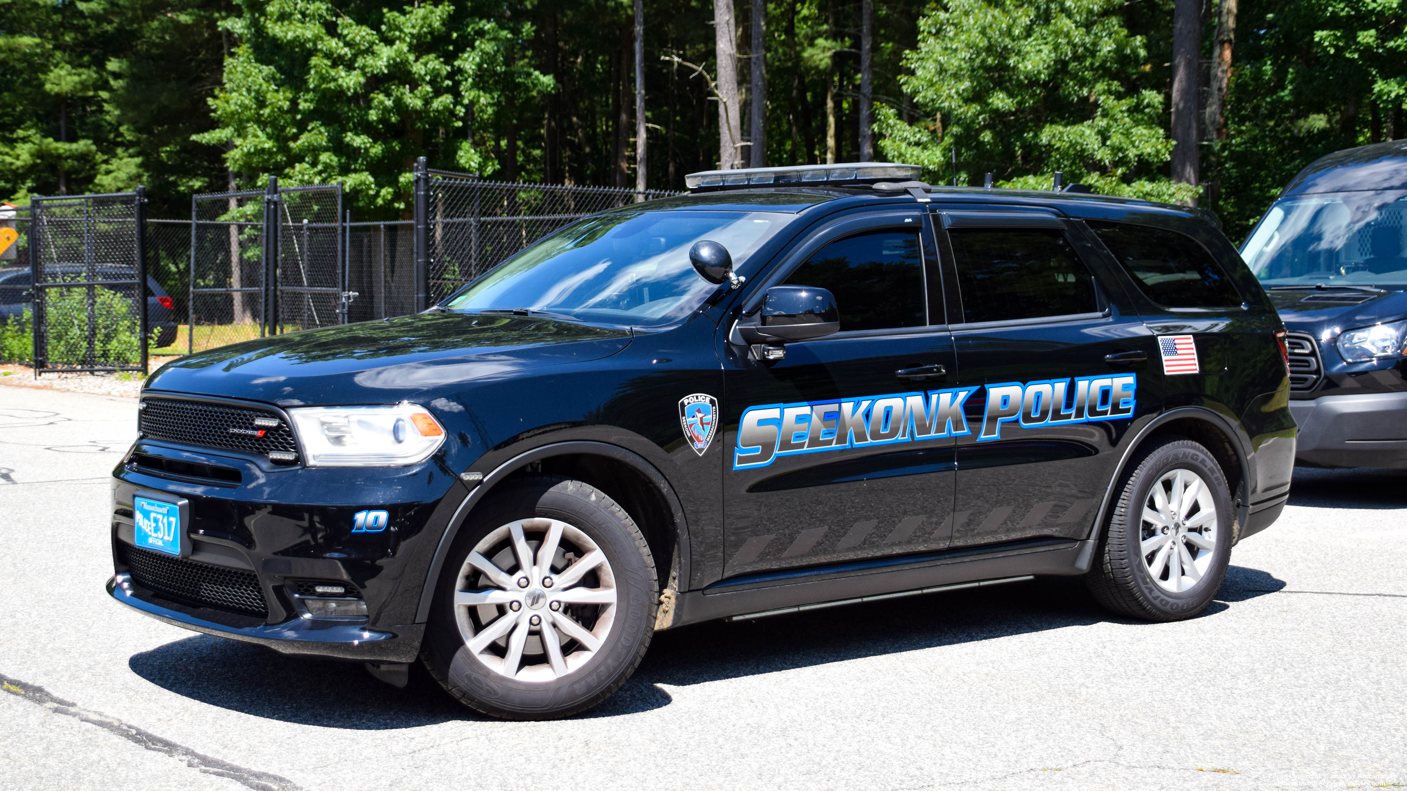 A photo  of Seekonk Police
            Car 10, a 2020 Dodge Durango             taken by Kieran Egan