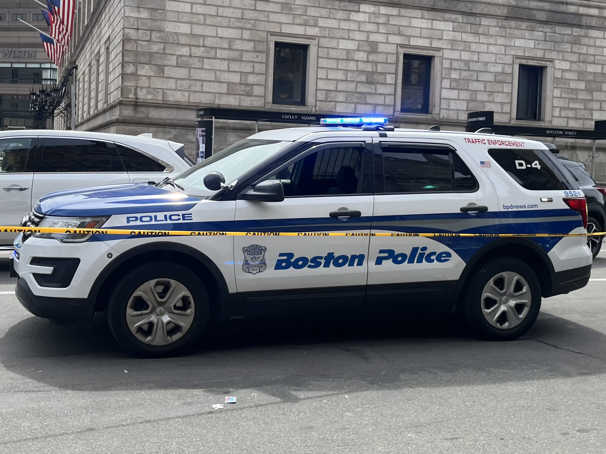 A photo  of Boston Police
            Cruiser 9524, a 2019 Ford Police Interceptor Utility             taken by @riemergencyvehicles