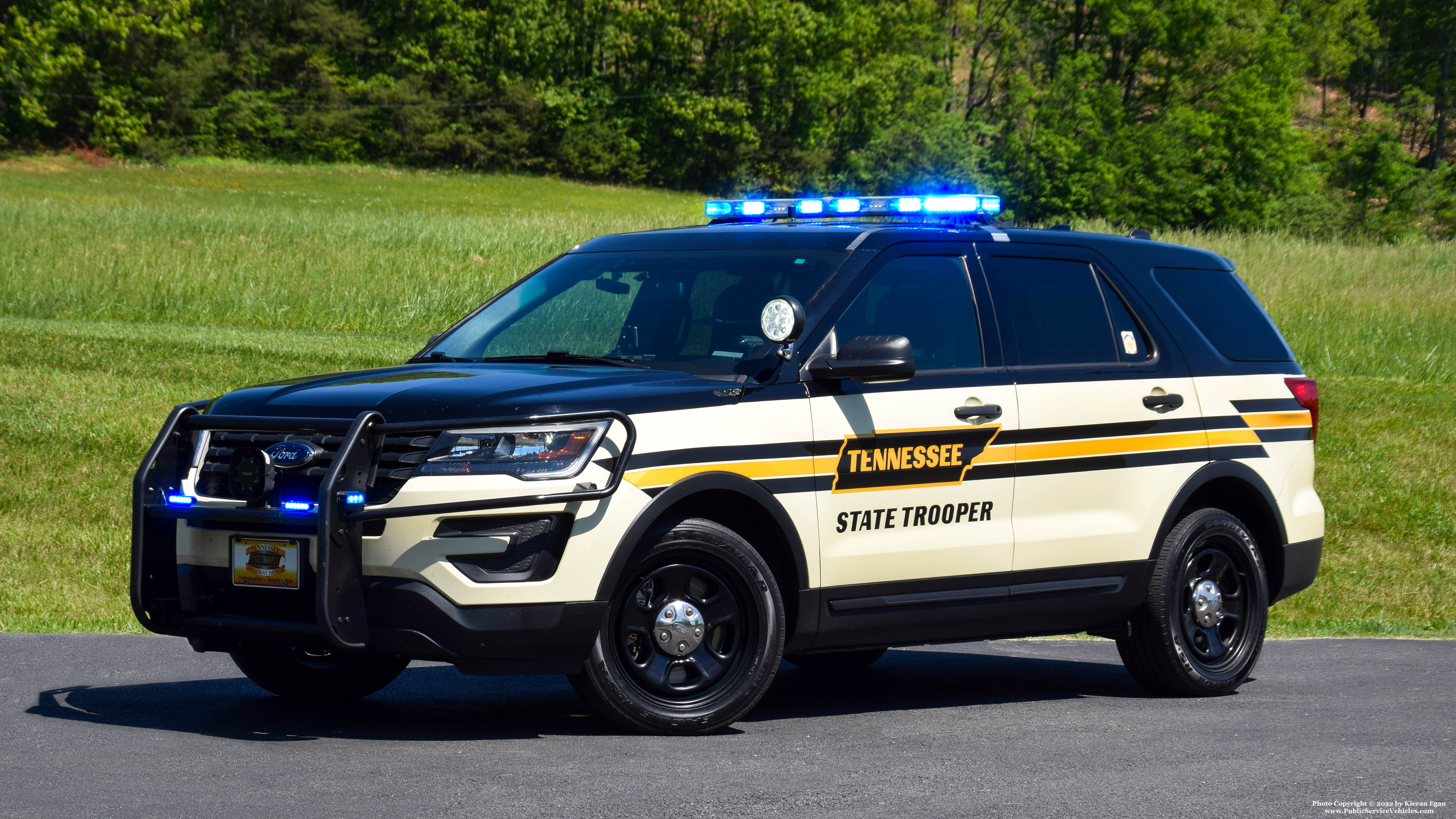 A photo  of Tennessee Highway Patrol
            Patrol Unit, a 2017 Ford Police Interceptor Utility             taken by Kieran Egan