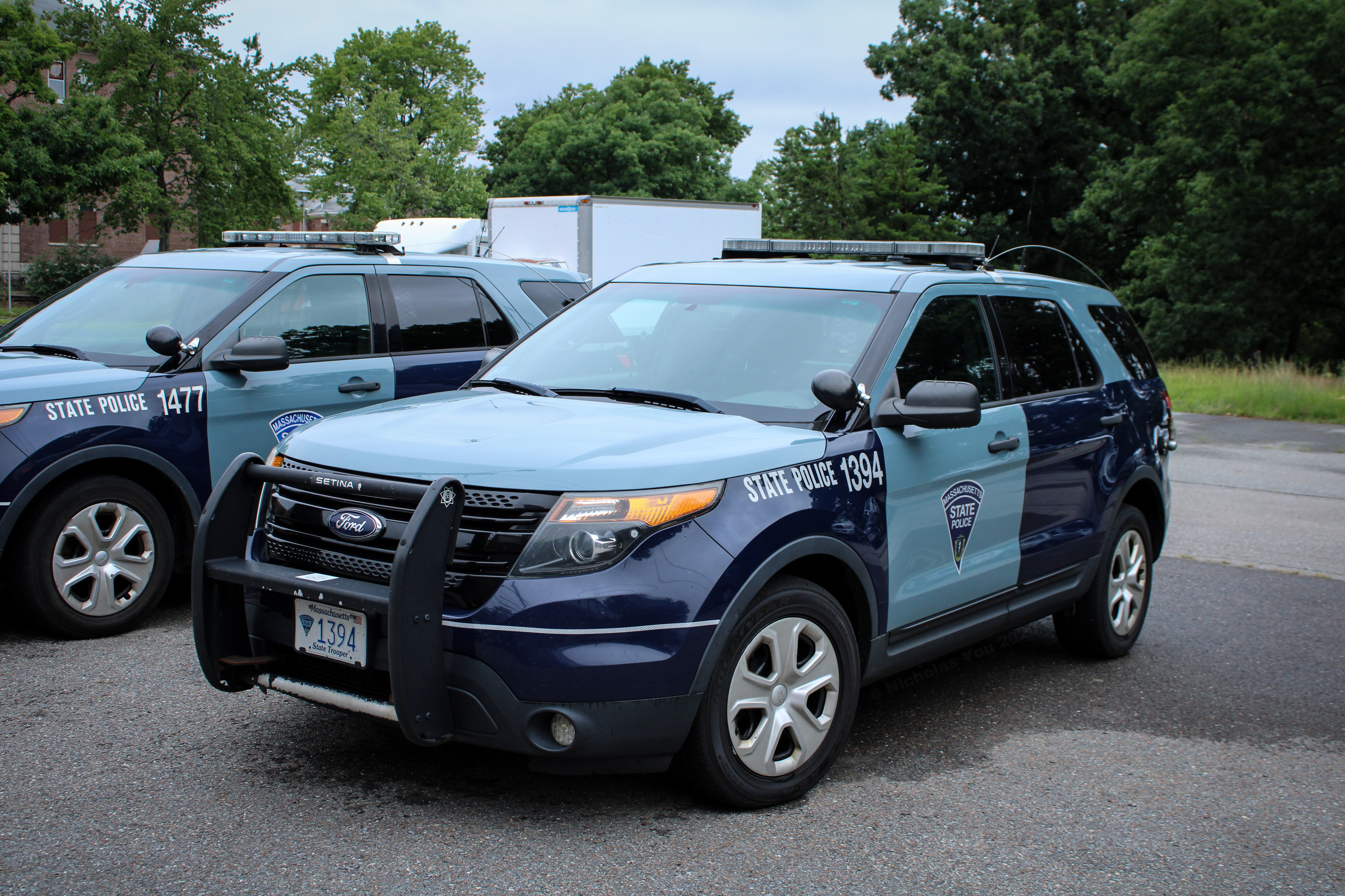 A photo  of Massachusetts State Police
            Cruiser 1394, a 2013 Ford Police Interceptor Utility             taken by Nicholas You