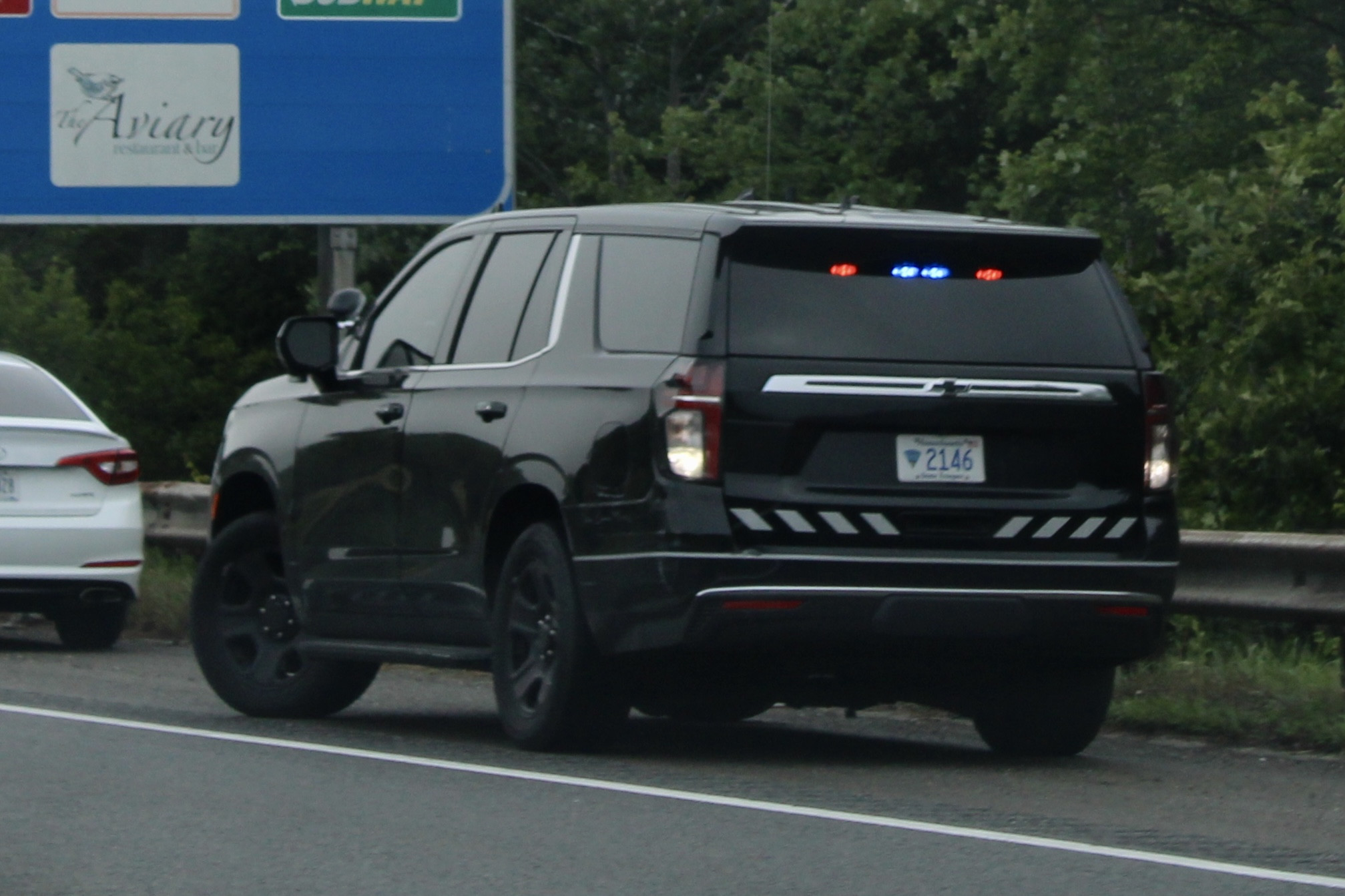 A photo  of Massachusetts State Police
            Cruiser 2146, a 2022 Chevrolet Tahoe             taken by @riemergencyvehicles