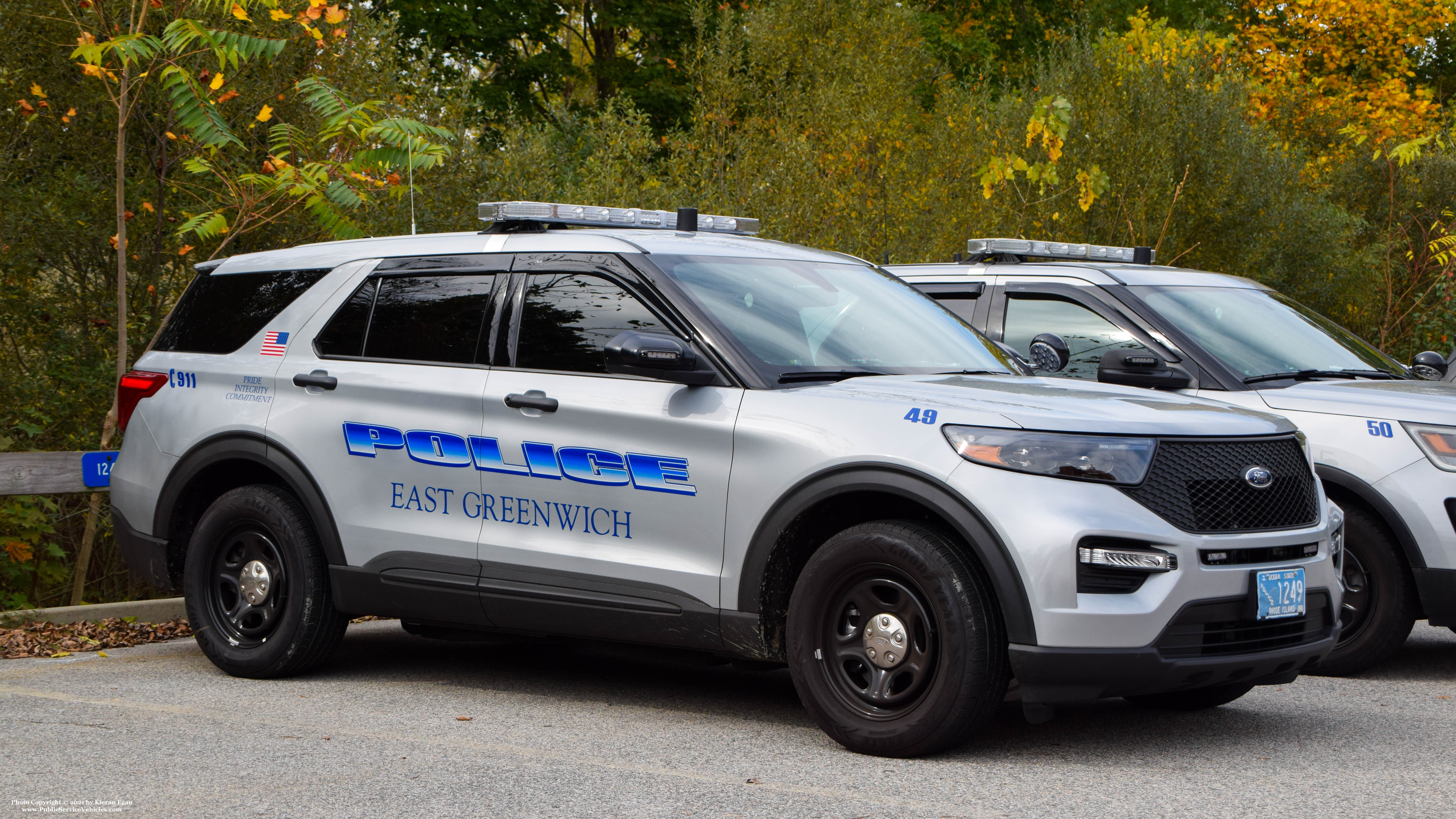 A photo  of East Greenwich Police
            Cruiser 1249, a 2020 Ford Police Interceptor Utility             taken by Kieran Egan