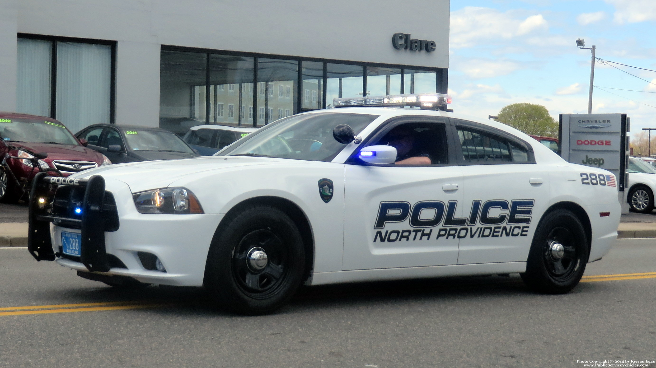 A photo  of North Providence Police
            Cruiser 288, a 2013-2014 Dodge Charger             taken by Kieran Egan