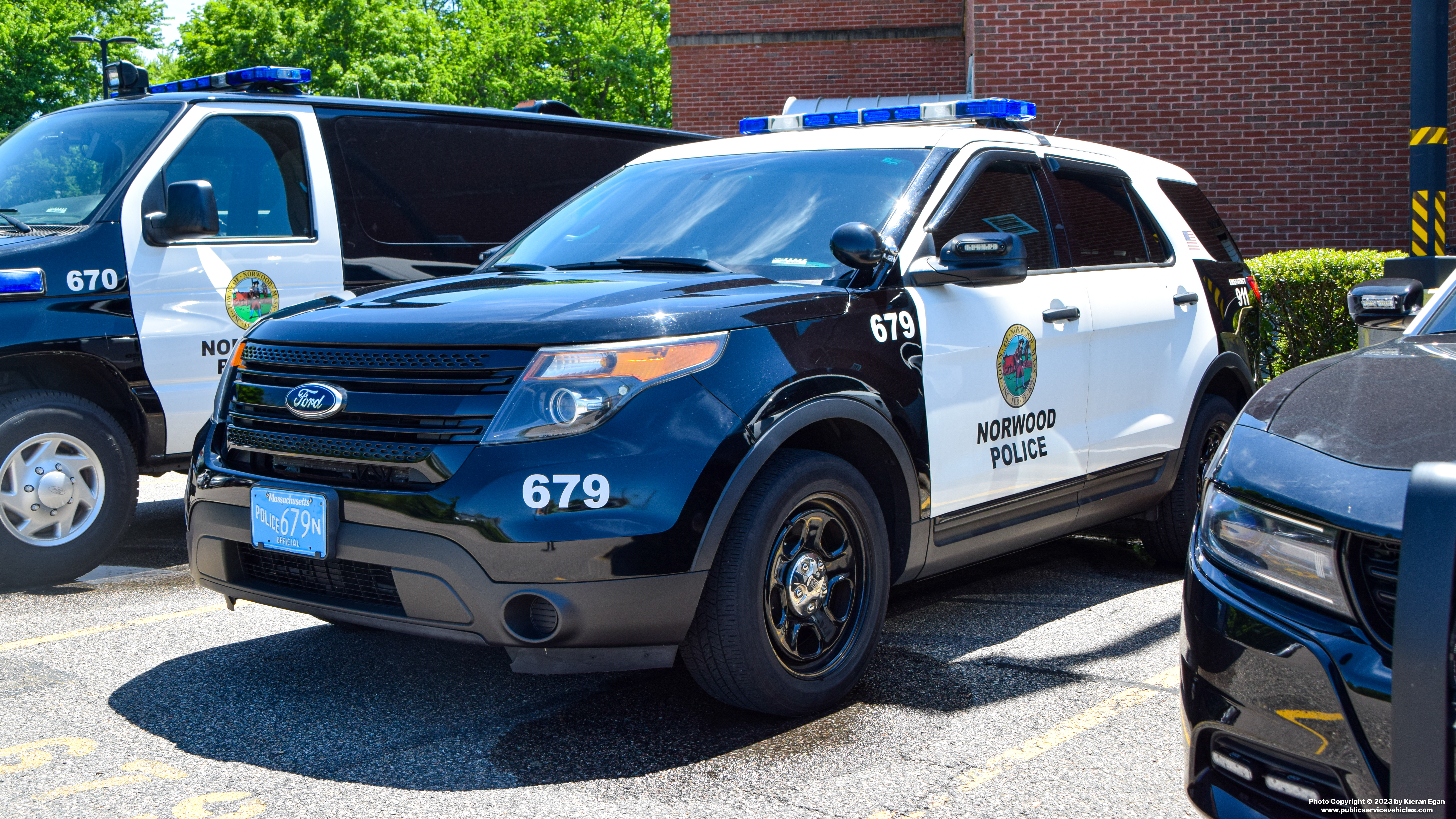 A photo  of Norwood Police
            Cruiser 679, a 2013-2015 Ford Police Interceptor Utility             taken by Kieran Egan