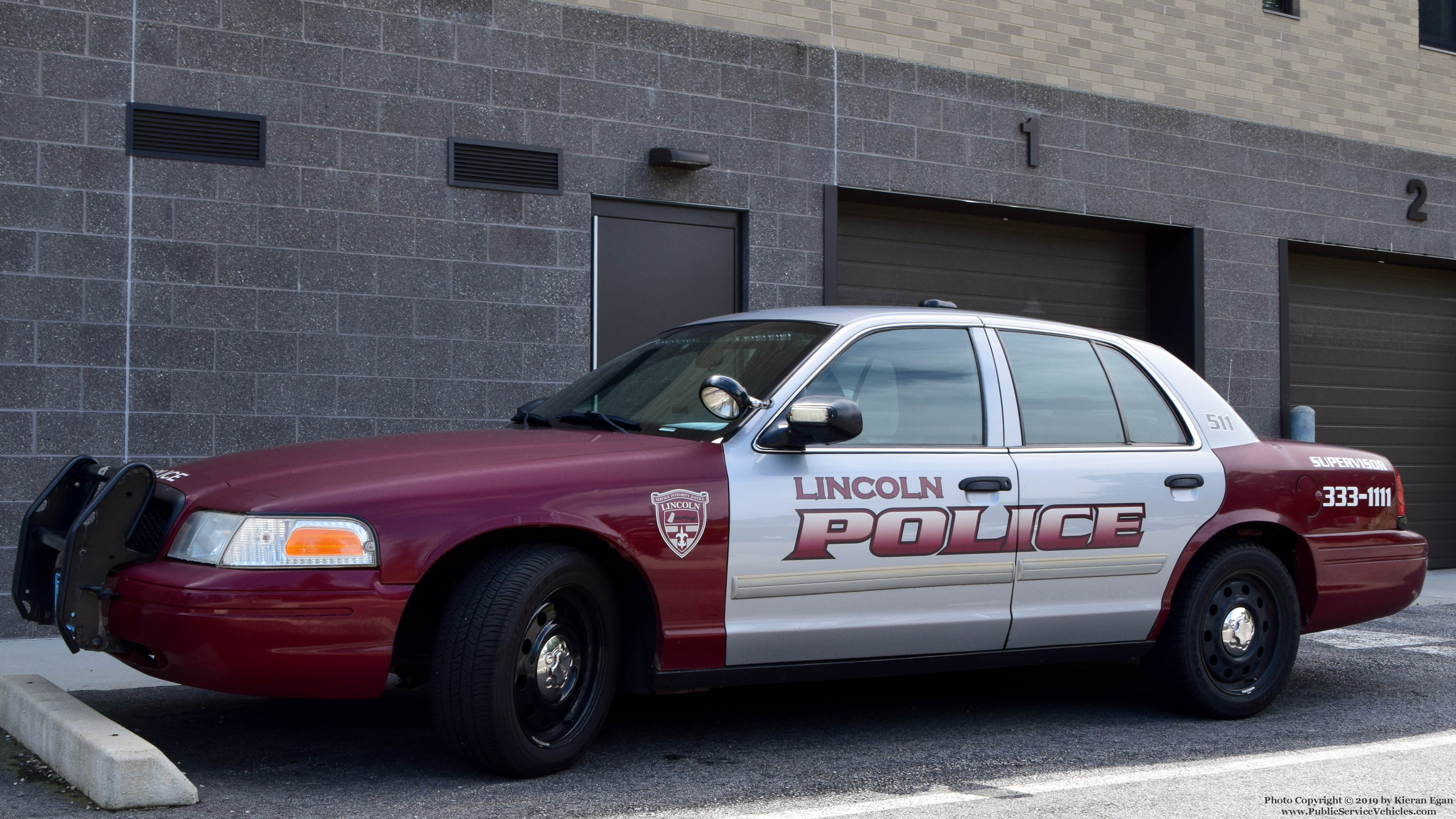A photo  of Lincoln Police
            Cruiser 511, a 2011 Ford Crown Victoria Police Interceptor             taken by Kieran Egan