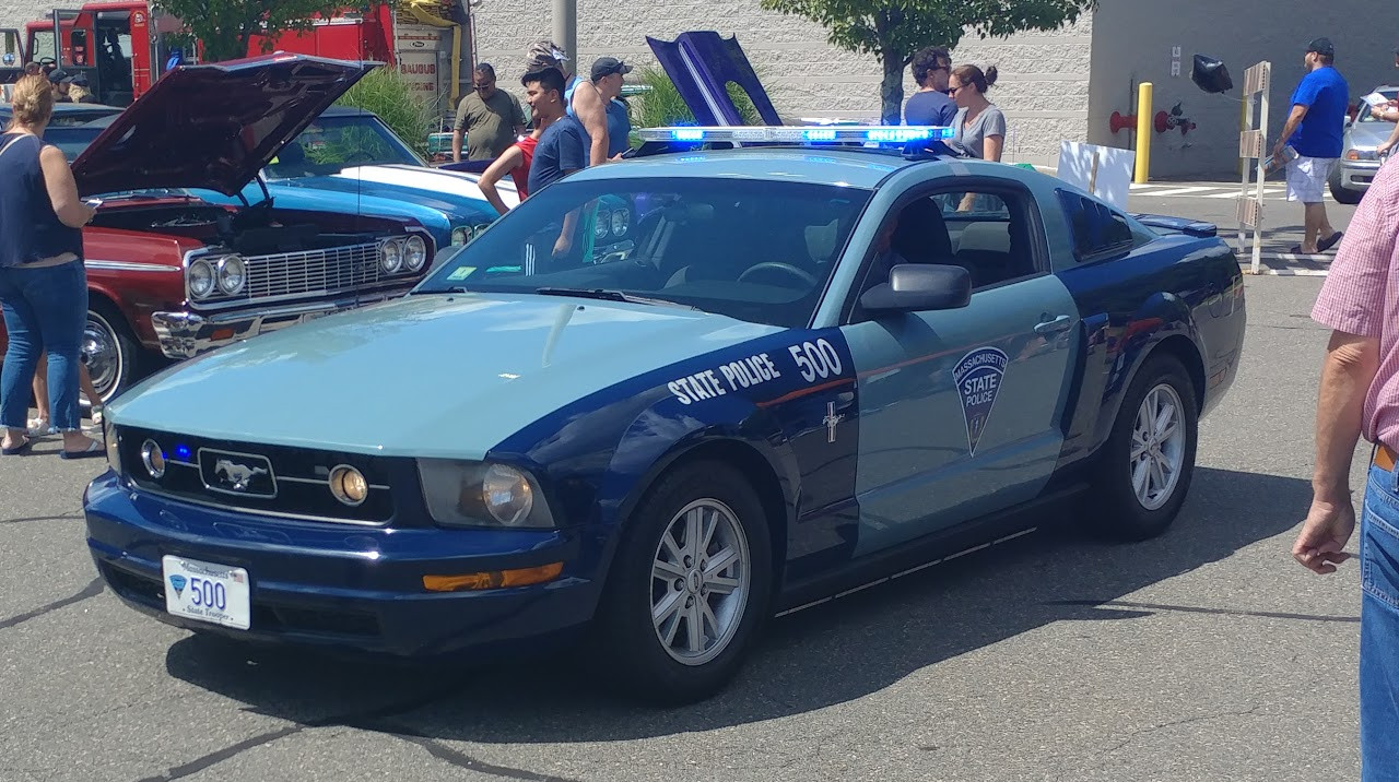 A photo  of Massachusetts State Police
            Cruiser 500, a 2006 Ford Mustang             taken by Jamian Malo