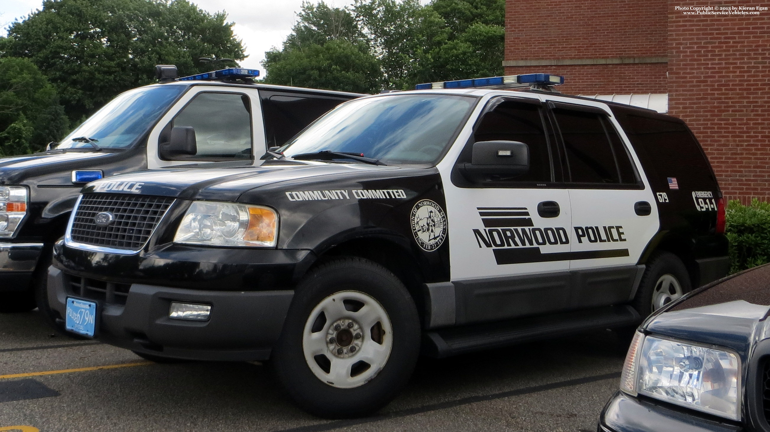 A photo  of Norwood Police
            Cruiser 679, a 2002-2006 Ford Expedition             taken by Kieran Egan