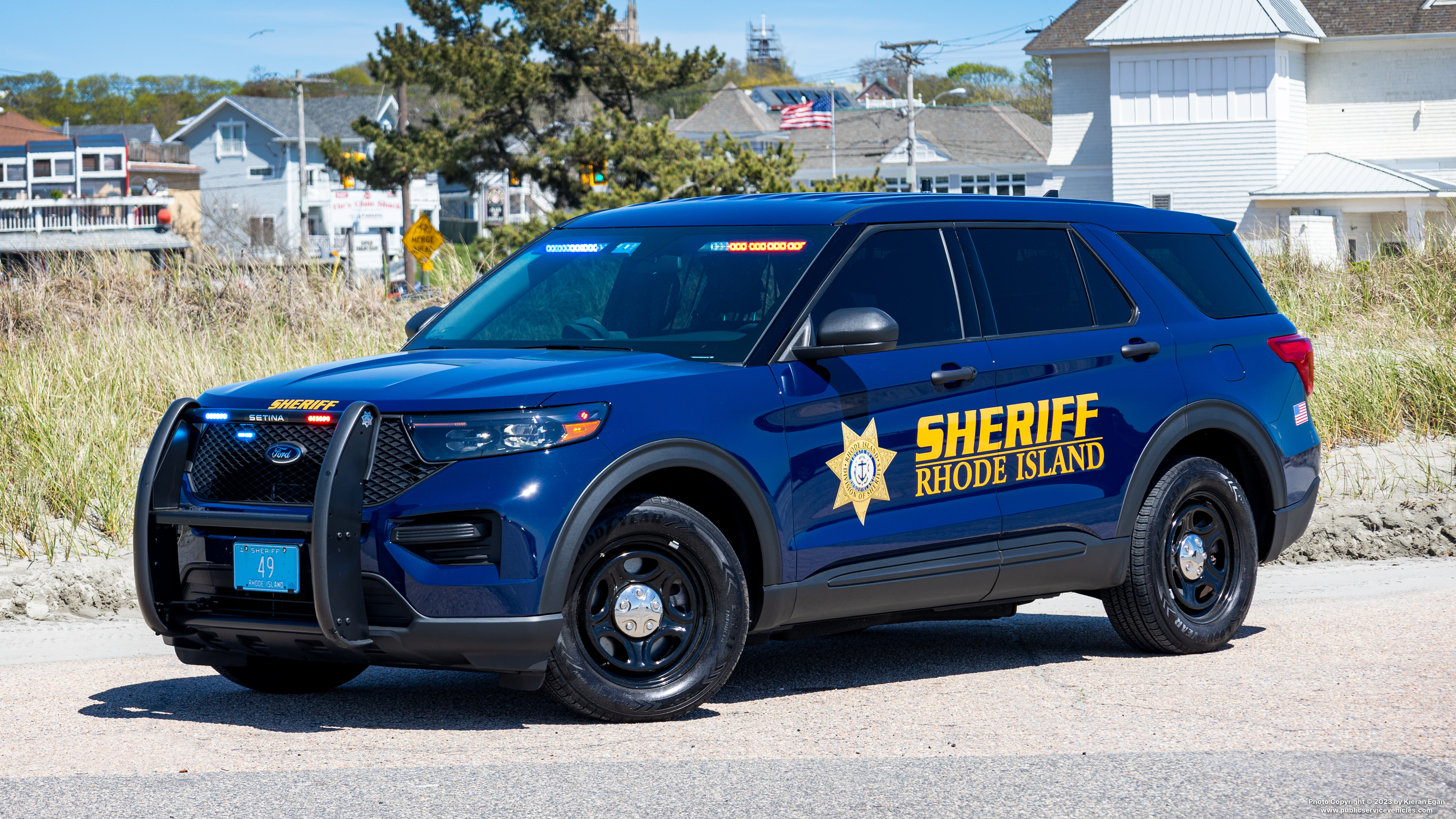 A photo  of Rhode Island Division of Sheriffs
            Cruiser 49, a 2022 Ford Police Interceptor Utility             taken by Kieran Egan