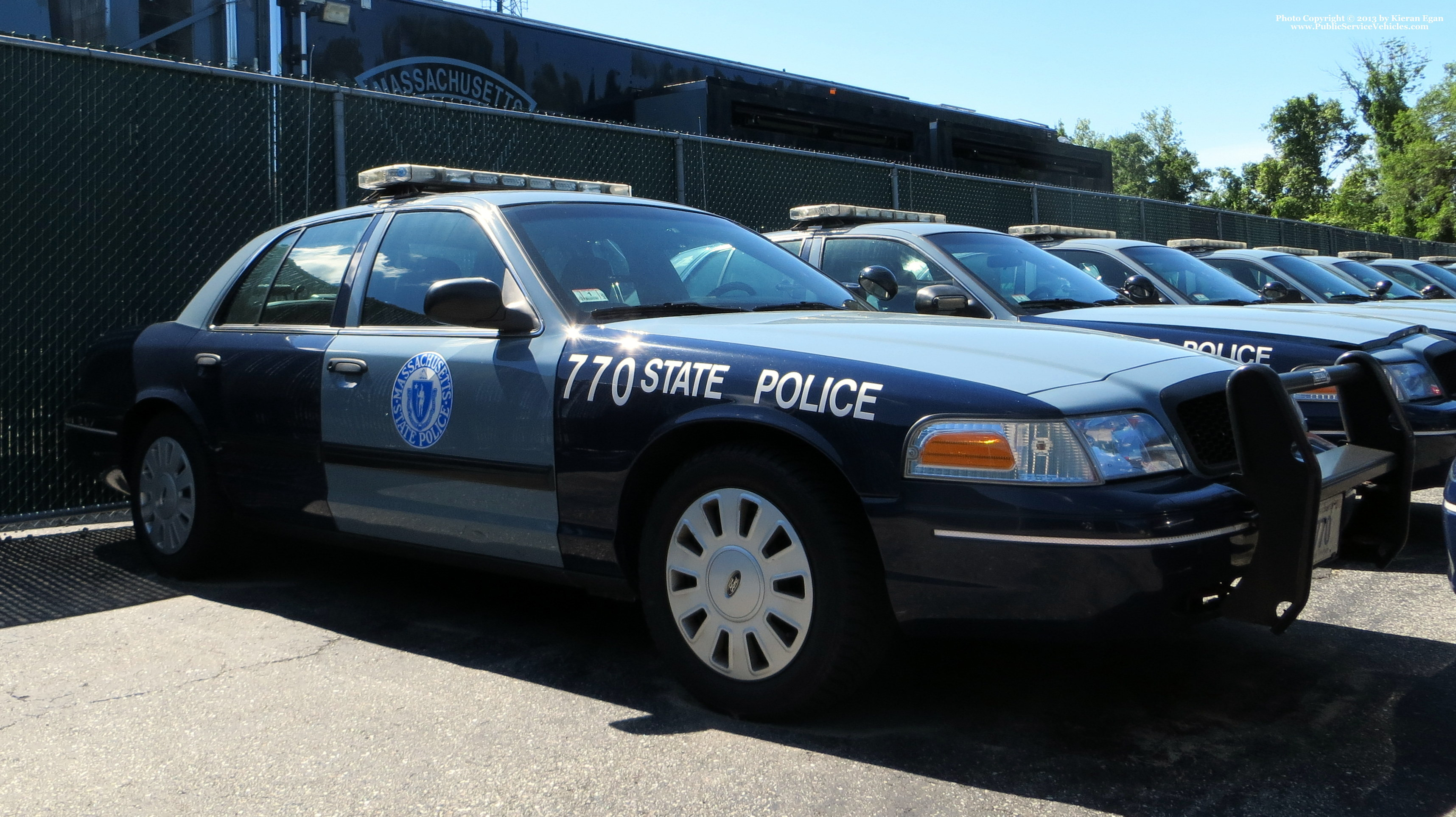 A photo  of Massachusetts State Police
            Cruiser 770, a 2009-2011 Ford Crown Victoria Police Interceptor             taken by Kieran Egan