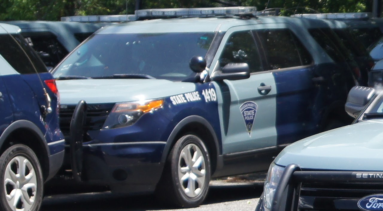 A photo  of Massachusetts State Police
            Cruiser 1419, a 2013 Ford Police Interceptor Utility             taken by Jamian Malo