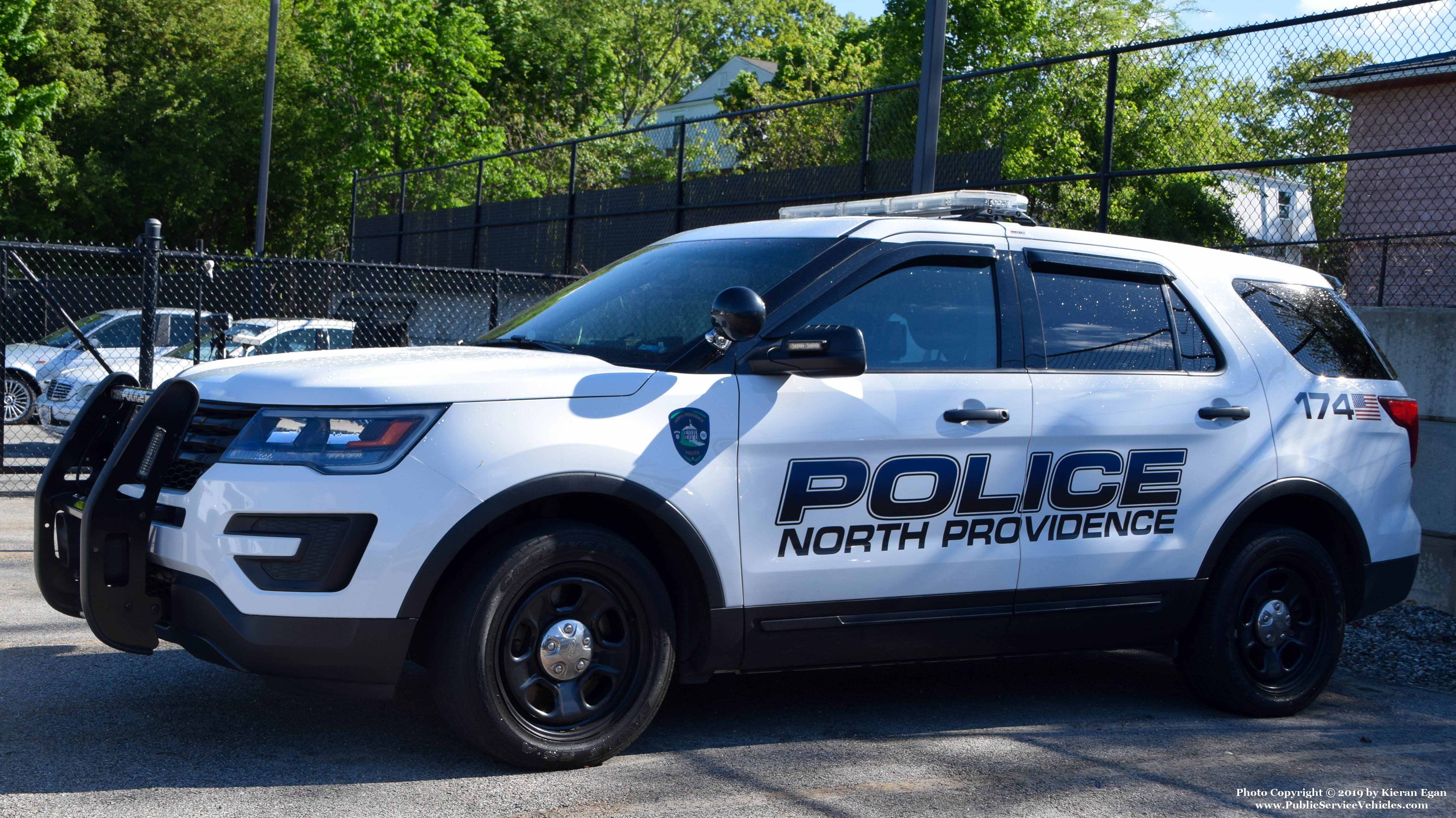 A photo  of North Providence Police
            Cruiser 174, a 2017 Ford Police Interceptor Utility             taken by Kieran Egan