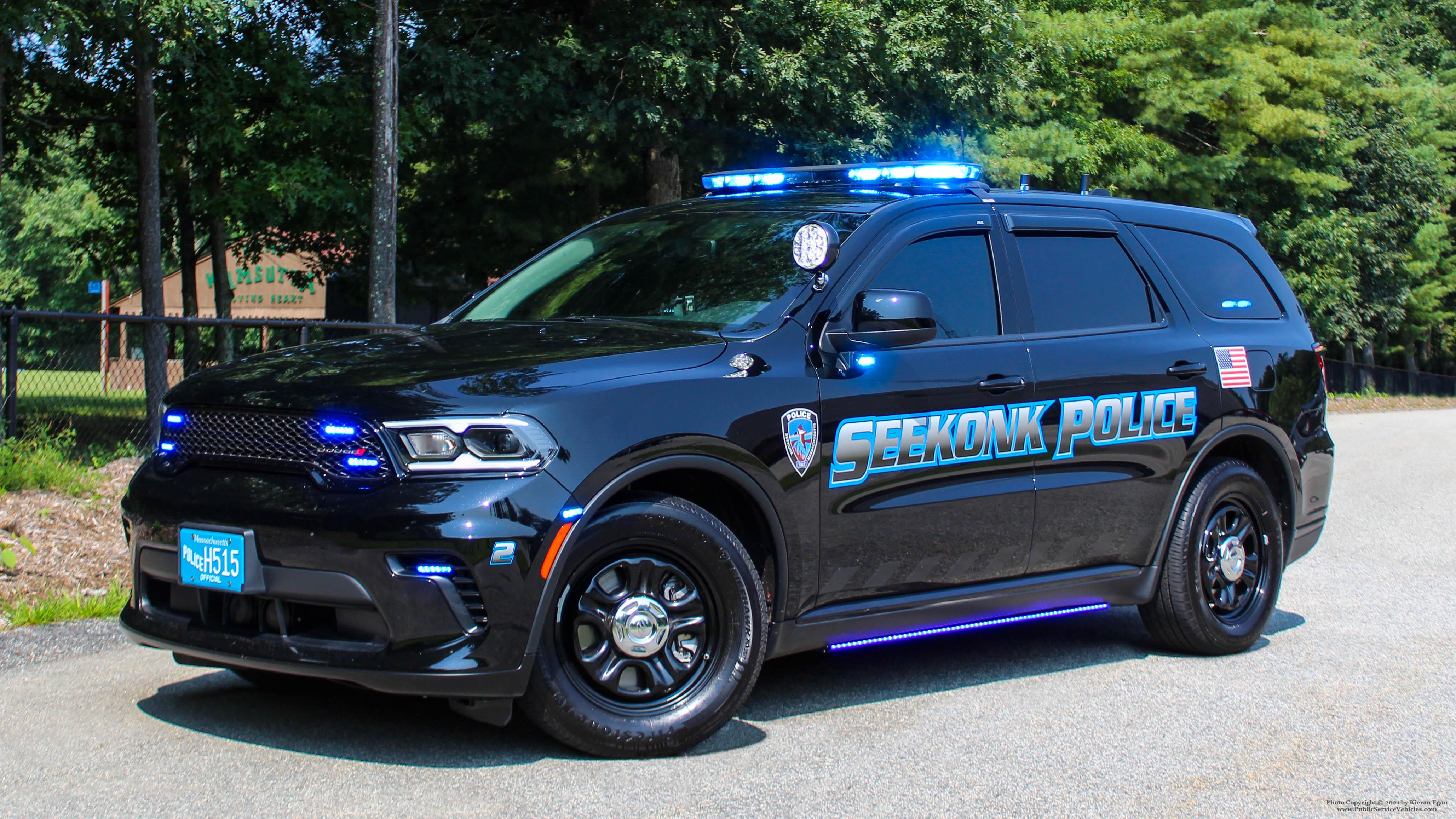 A photo  of Seekonk Police
            Car 2, a 2021 Dodge Durango             taken by Kieran Egan