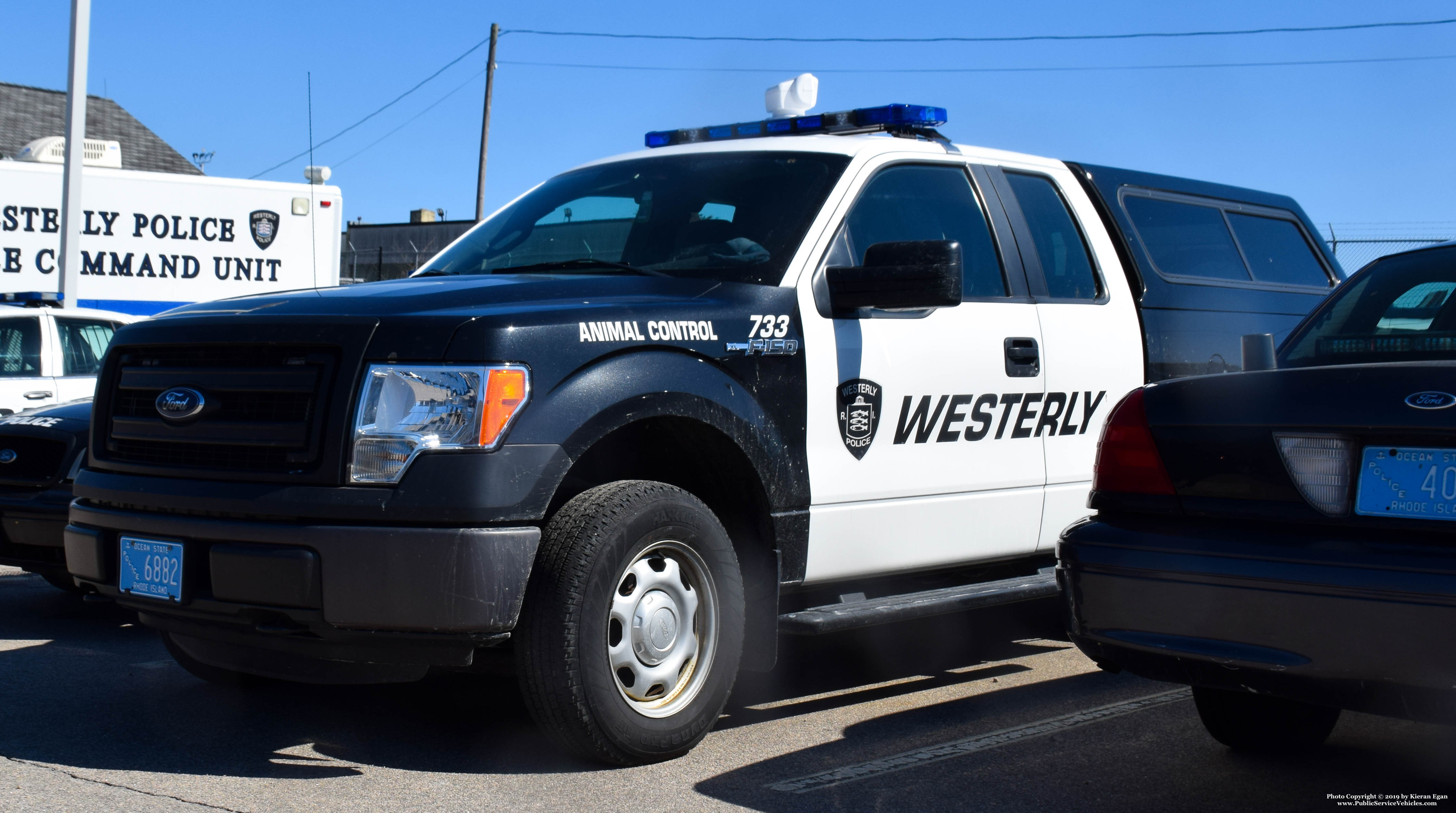 A photo  of Westerly Police
            Cruiser 733, a 2009-2014 Ford F-150 Crew Cab             taken by Kieran Egan